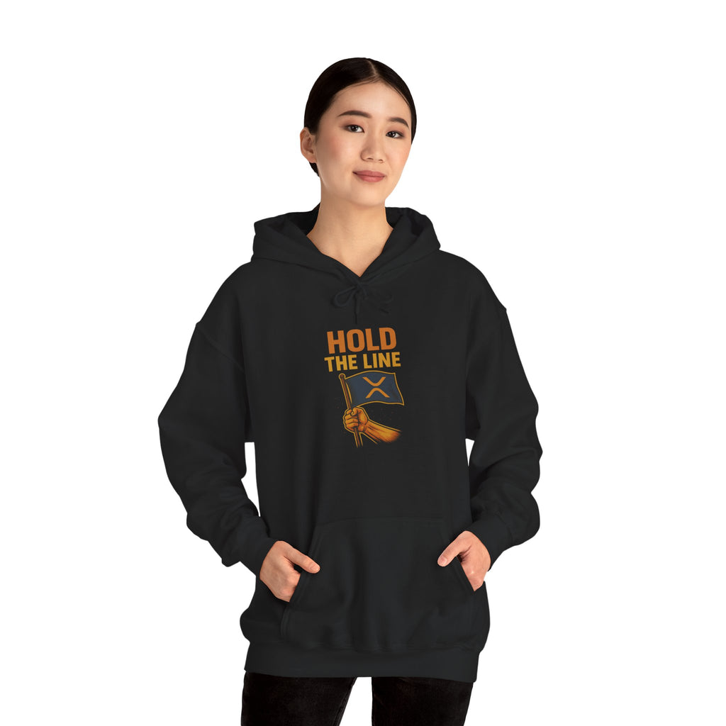 Hold The Line Hoodie — Flag & Fist Graphic Pullover