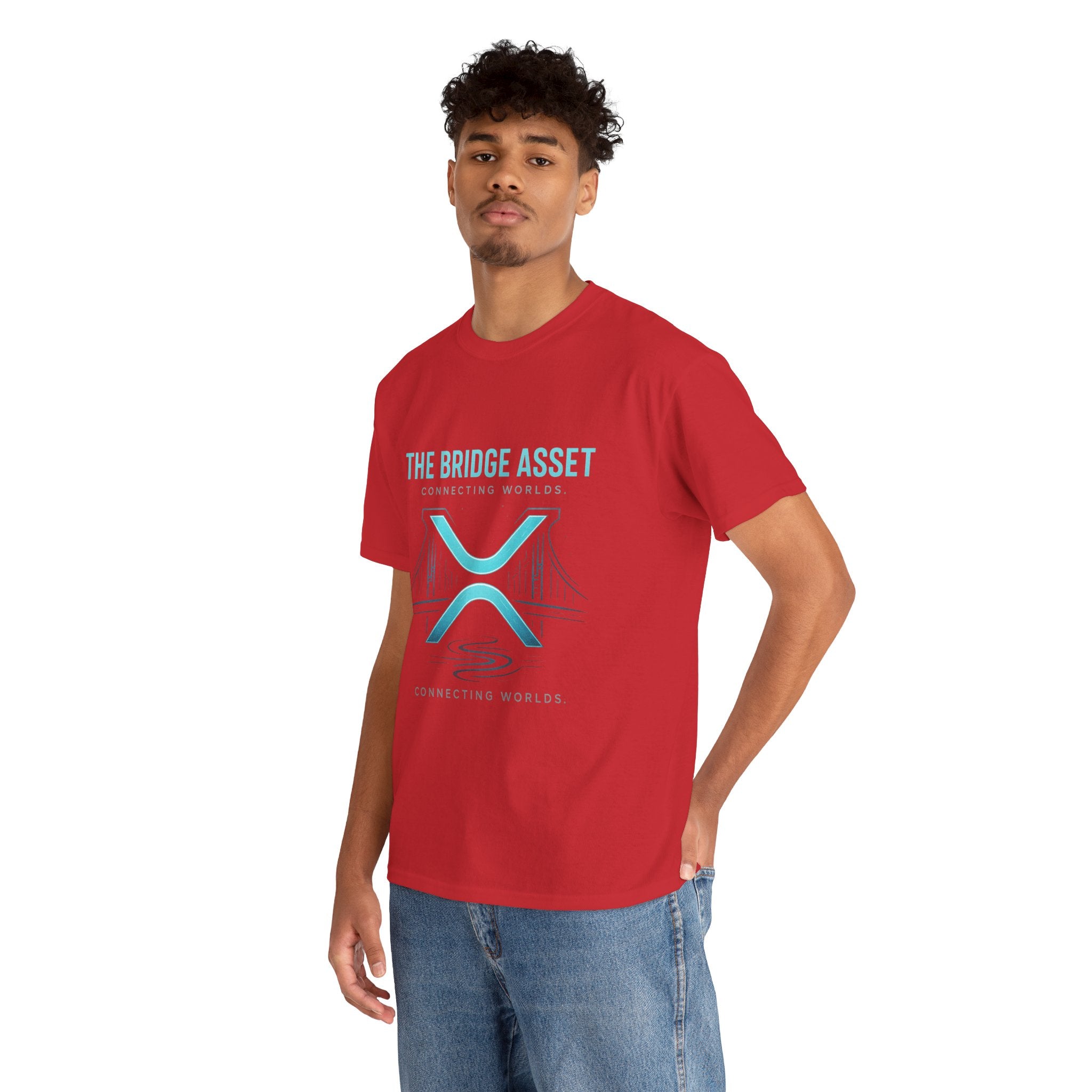 The Bridge Asset Tee – 'Connecting Worlds' Crypto Ripple X Logo T-Shirt