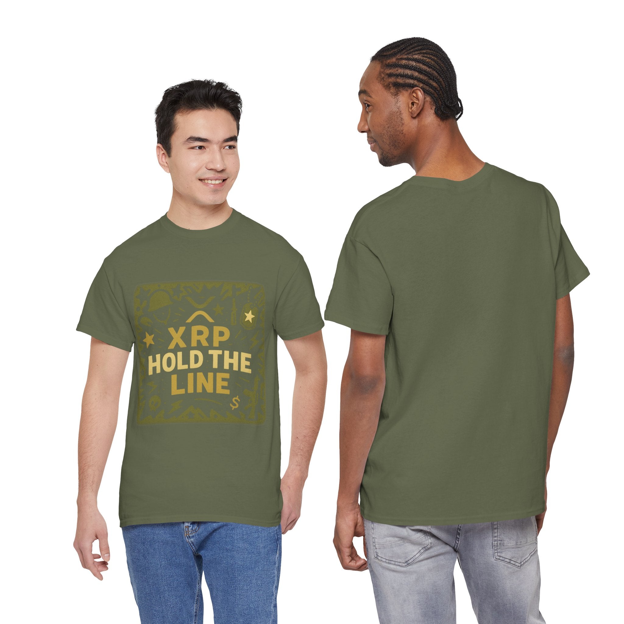 T-Shirt — XRP Hold The Line Crypto Graphic Tee