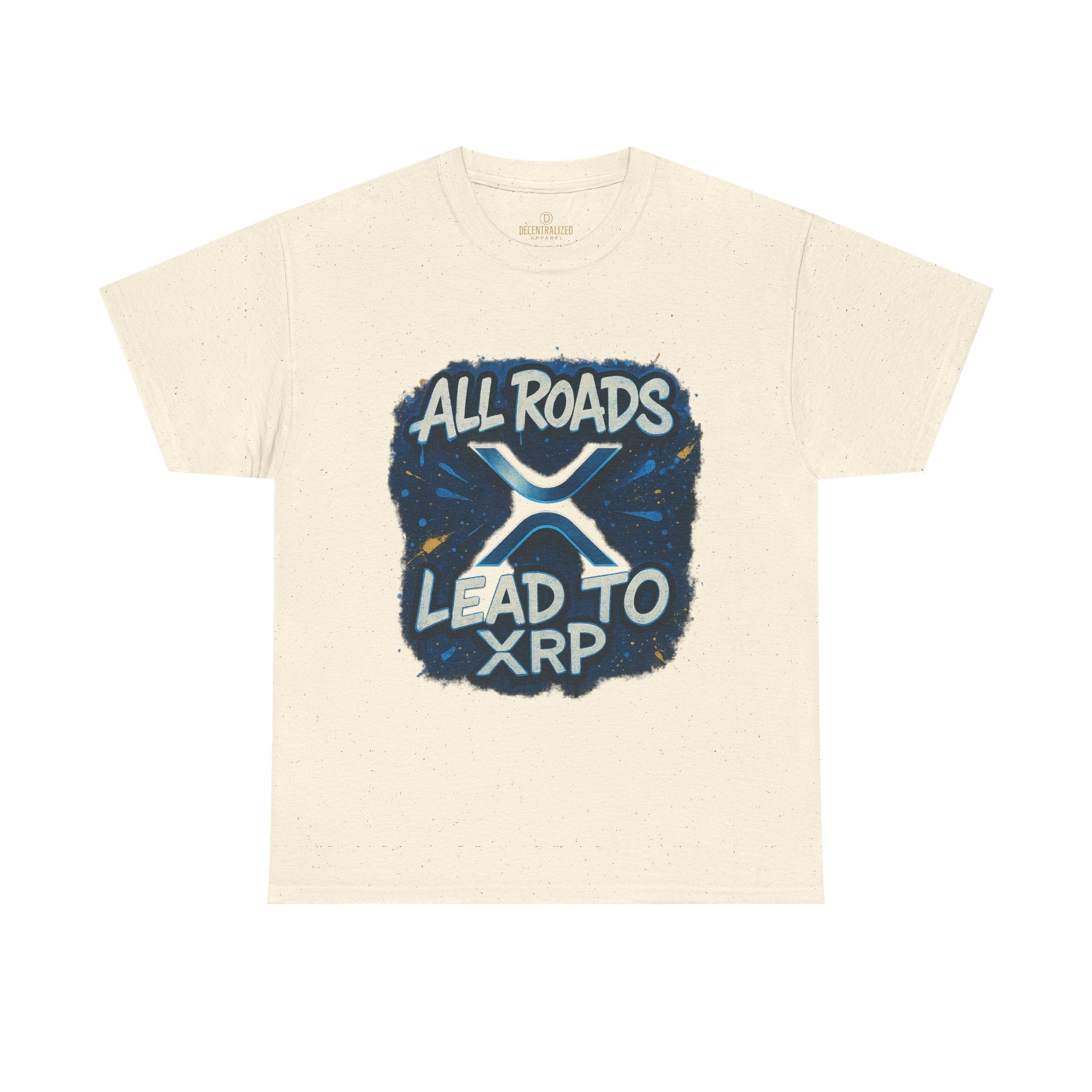 XRP Crypto T-Shirt — "All Roads Lead to XRP" Graphic Tee
