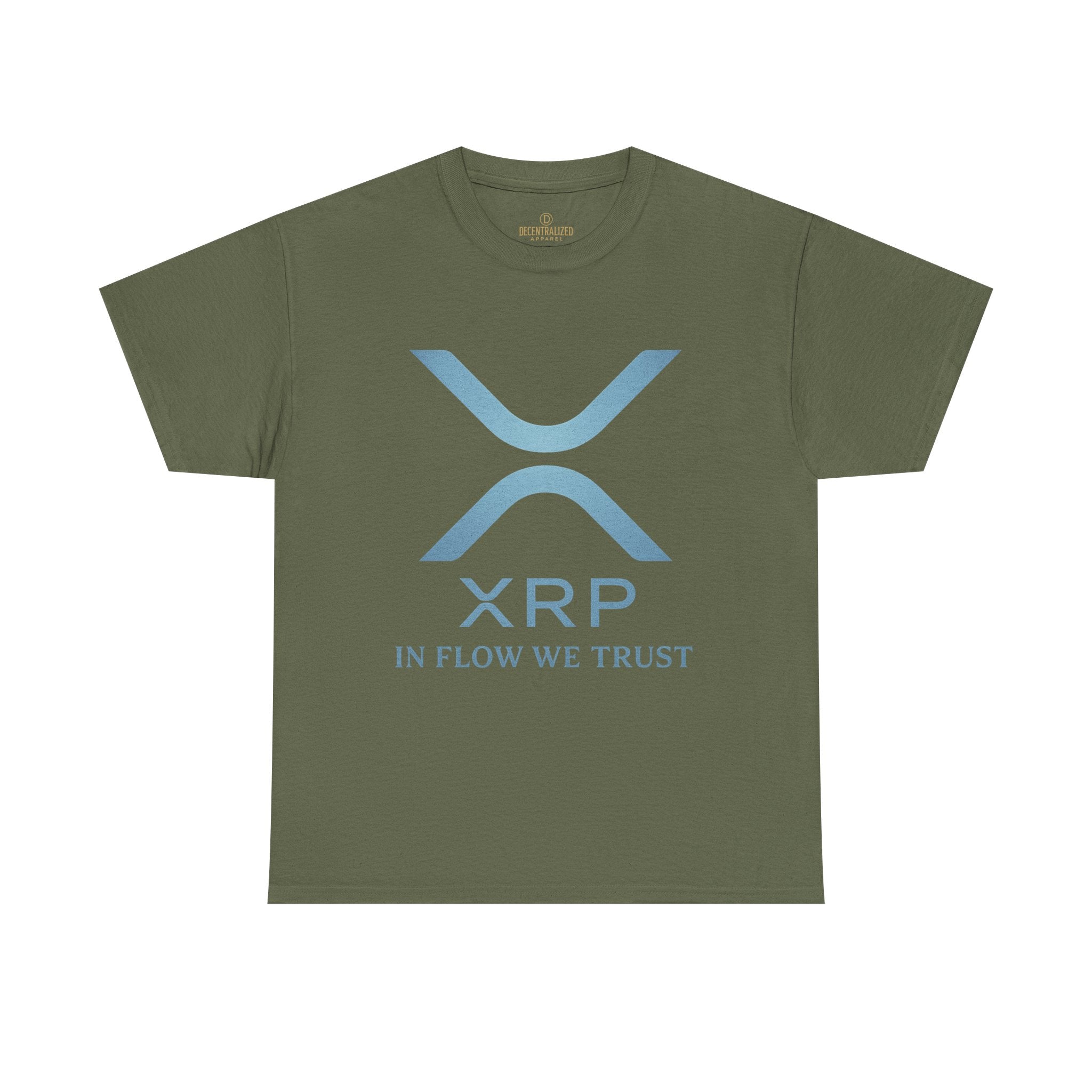 XRP Crypto Tee — "In Flow We Trust" Ripple Logo T-Shirt
