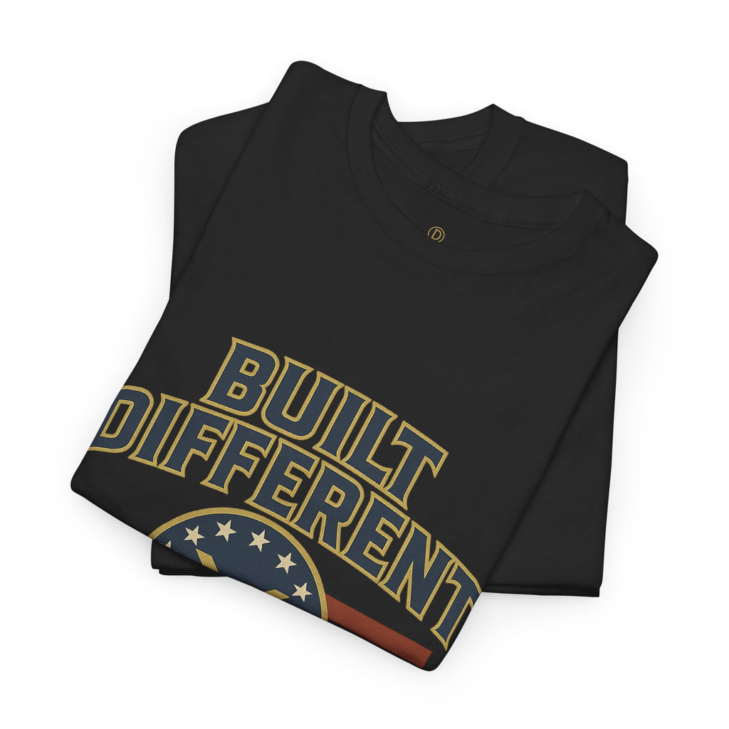 Built Different Since 2012 T-Shirt — American Flag Vintage Crew Tee