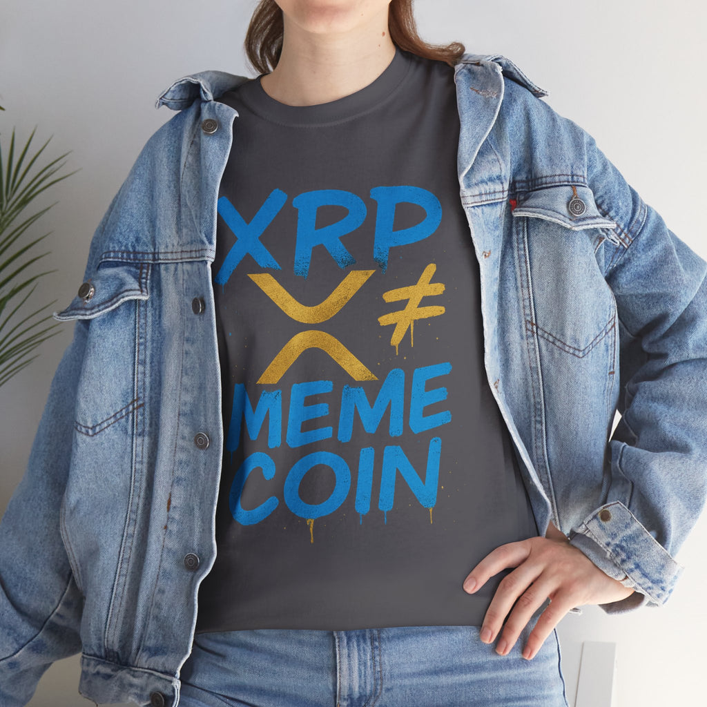 XRP ≠ Meme Coin T‑Shirt — Crypto Advocate Graphic Tee
