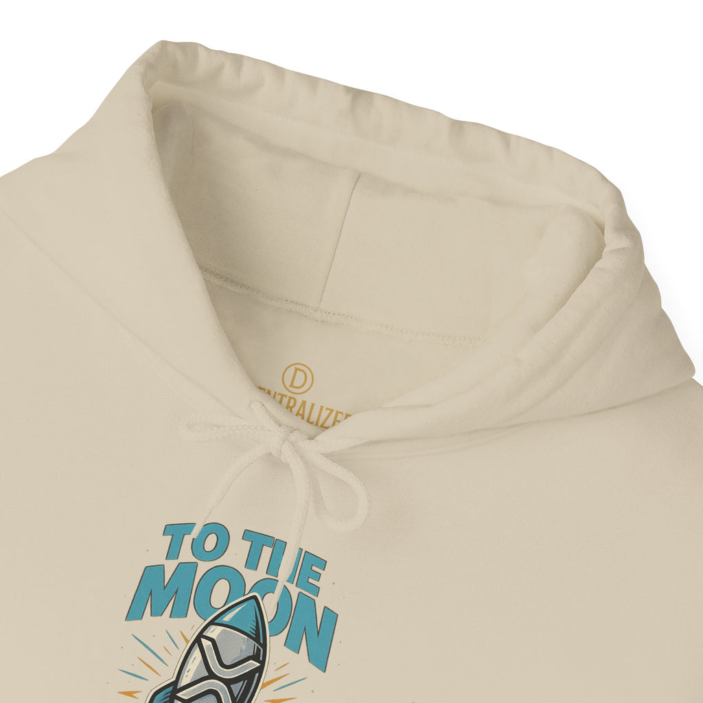 Hoodie — 'To The Moon' Rocket Graphic Pullover