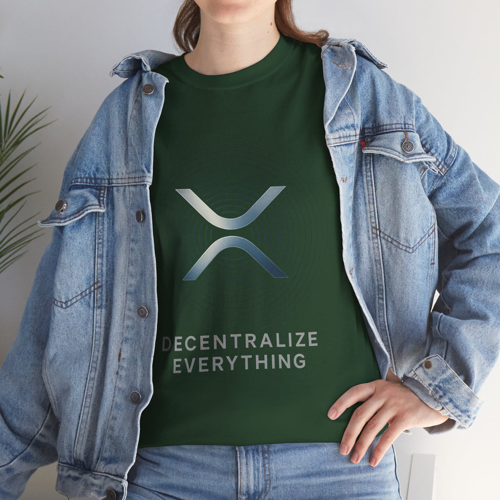 XRP 'Decentralize Everything' Tee - Crypto Logo T-Shirt