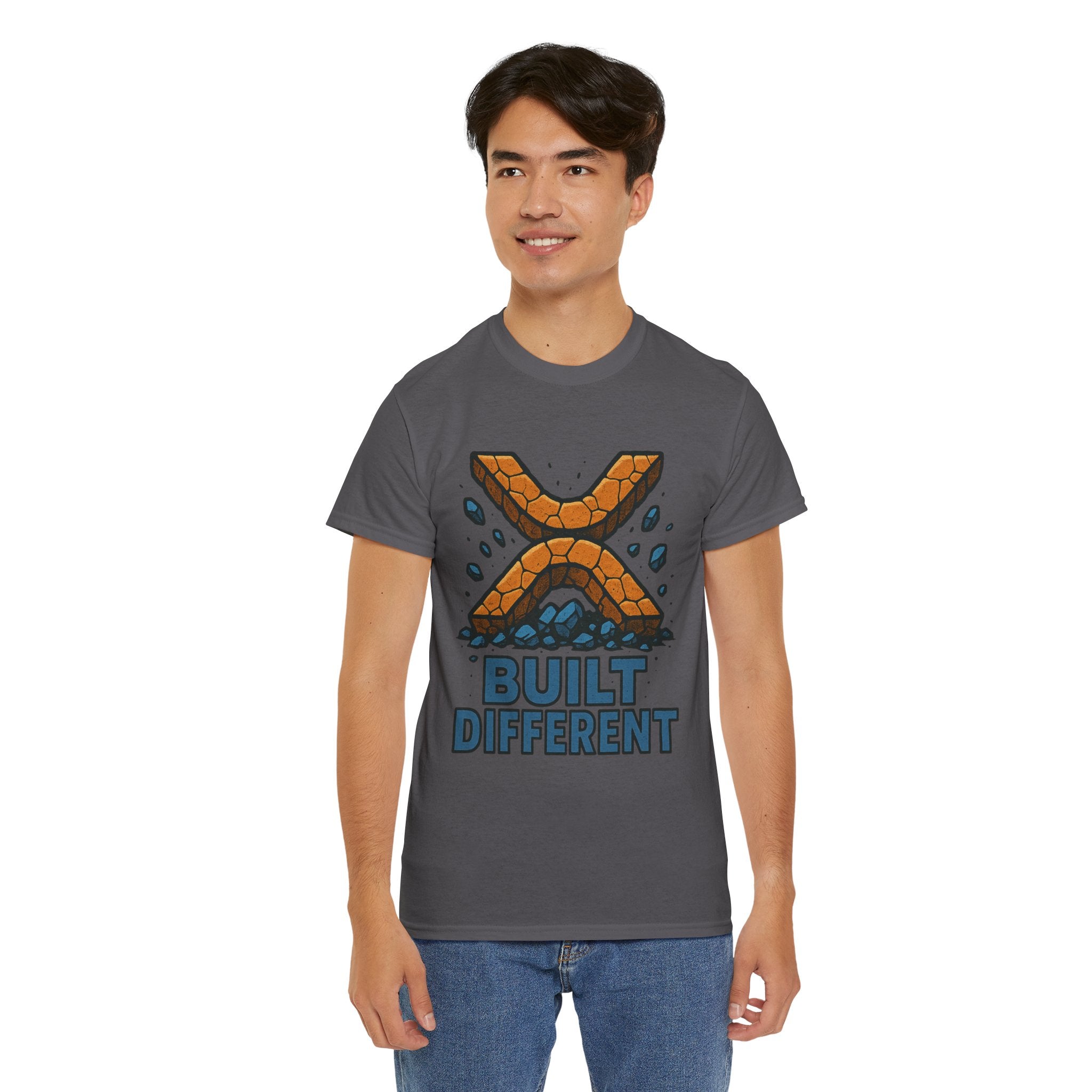 Built Different T-Shirt — Rugged Crypto X Design Tee
