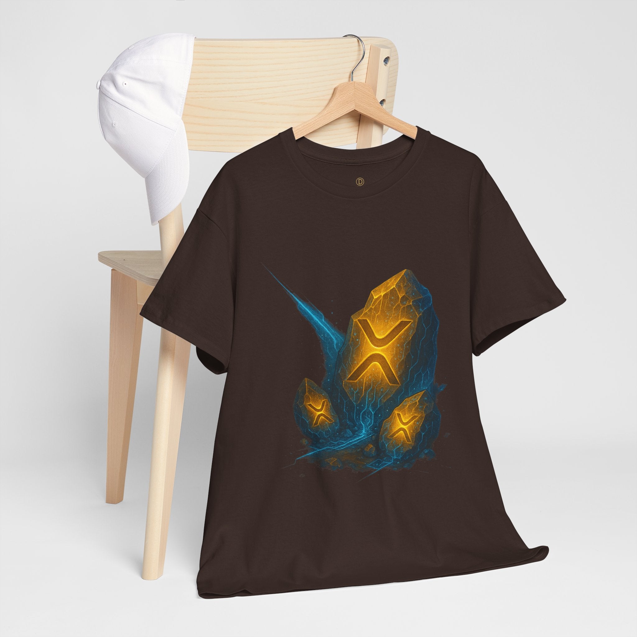 Rune Stone Graphic Tee — Glowing Mystic Rock T-Shirt