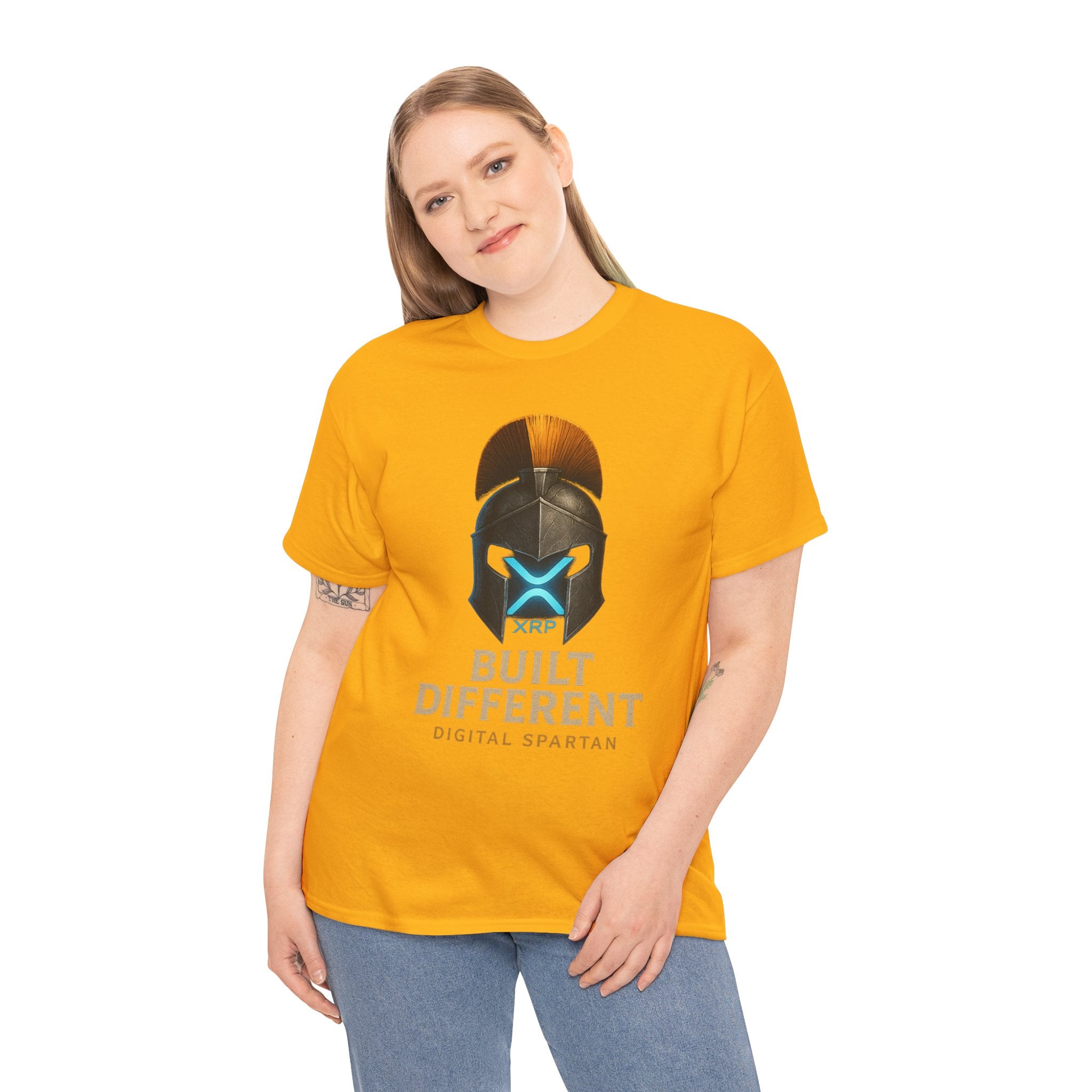 Built Different Spartan Tee — Digital Spartan XRP Crypto T-Shirt