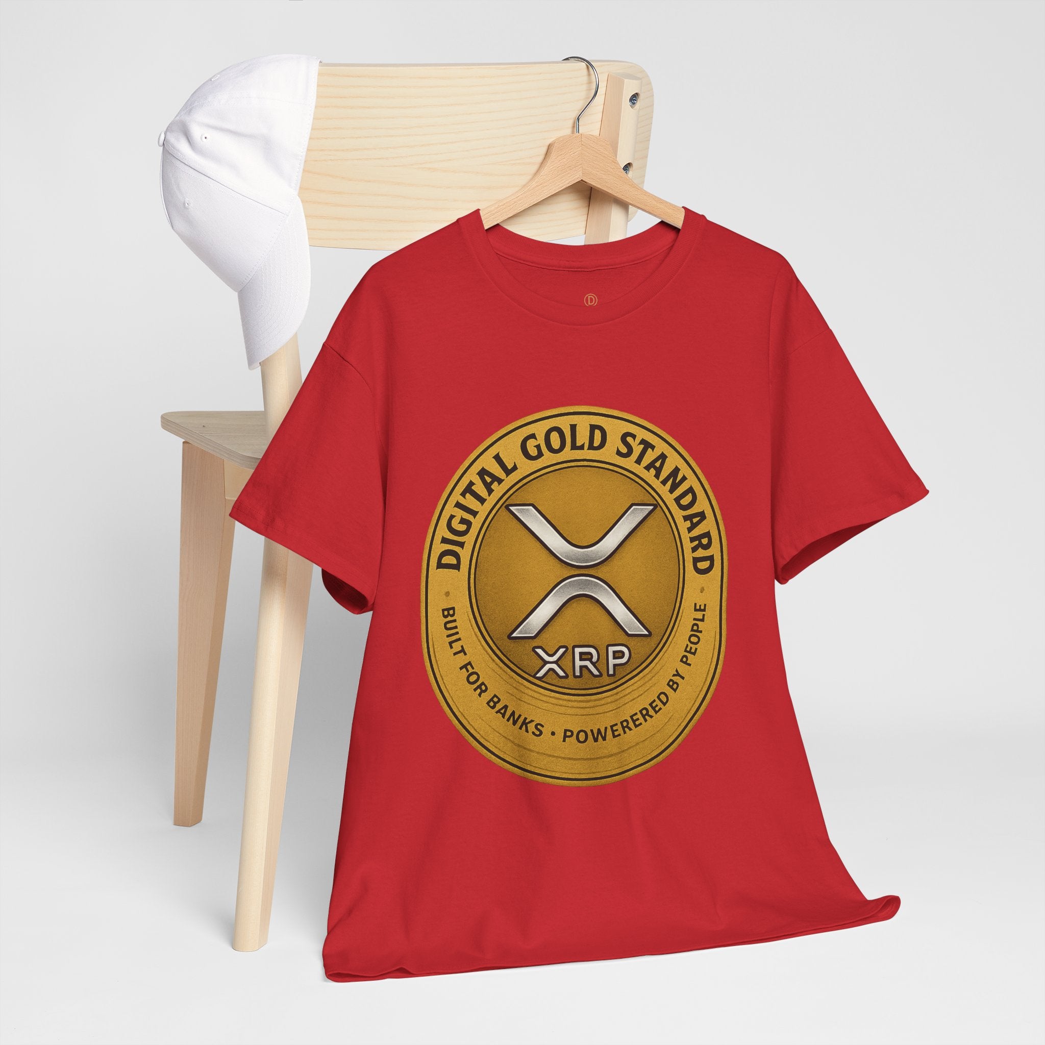 XRP Digital Gold Tee – Cryptocurrency Logo Shirt