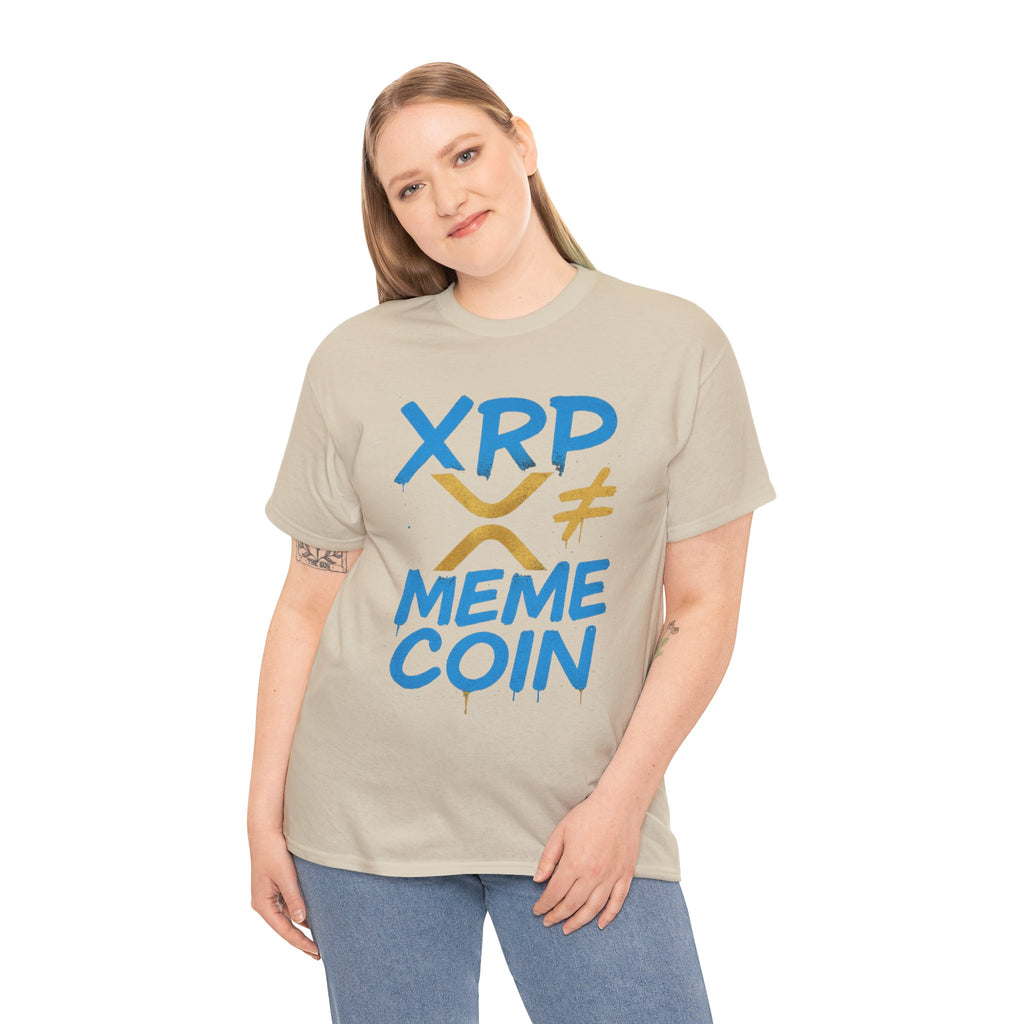 XRP ≠ Meme Coin T‑Shirt — Crypto Advocate Graphic Tee