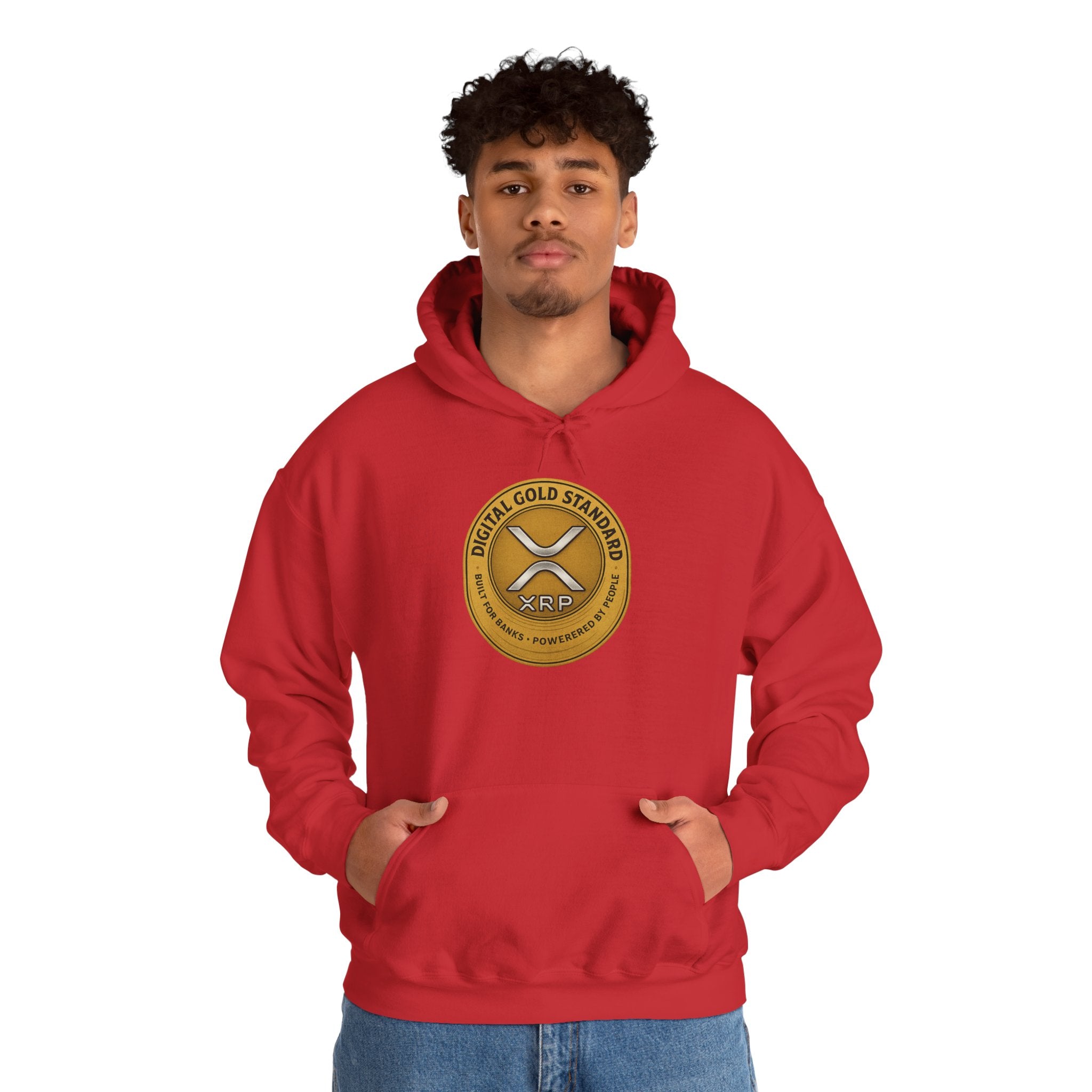 Crypto Coin Logo Hoodie — Digital Gold Standard XRP Emblem