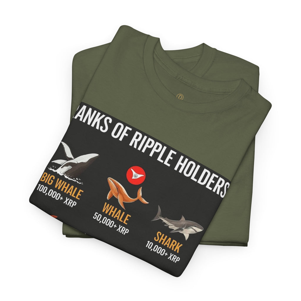 Crypto Ranks T-Shirt – "Ranks of Ripple Holders" Illustrated Guide