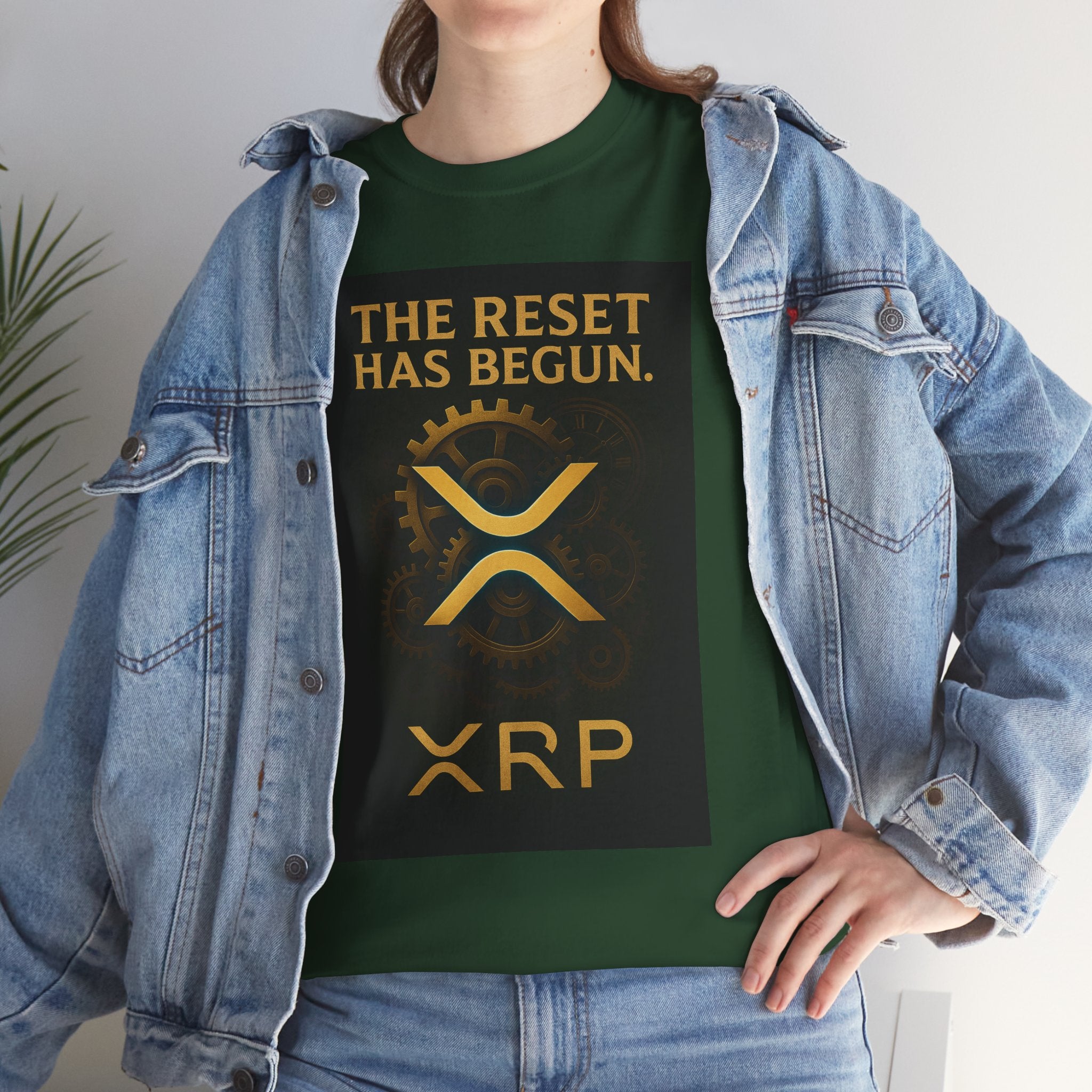 XRP Crypto Tee — "The Reset Has Begun" Bitcoin Alternative Shirt