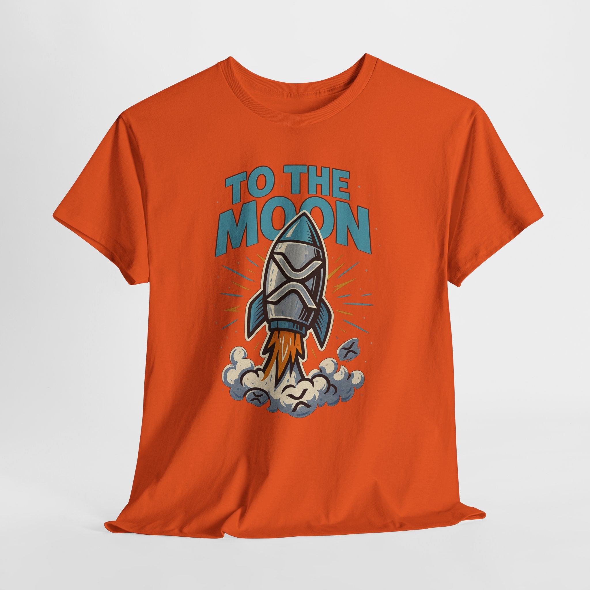 To The Moon Rocket T-Shirt — Space Graphic Tee for Crypto & Space Enthusiasts