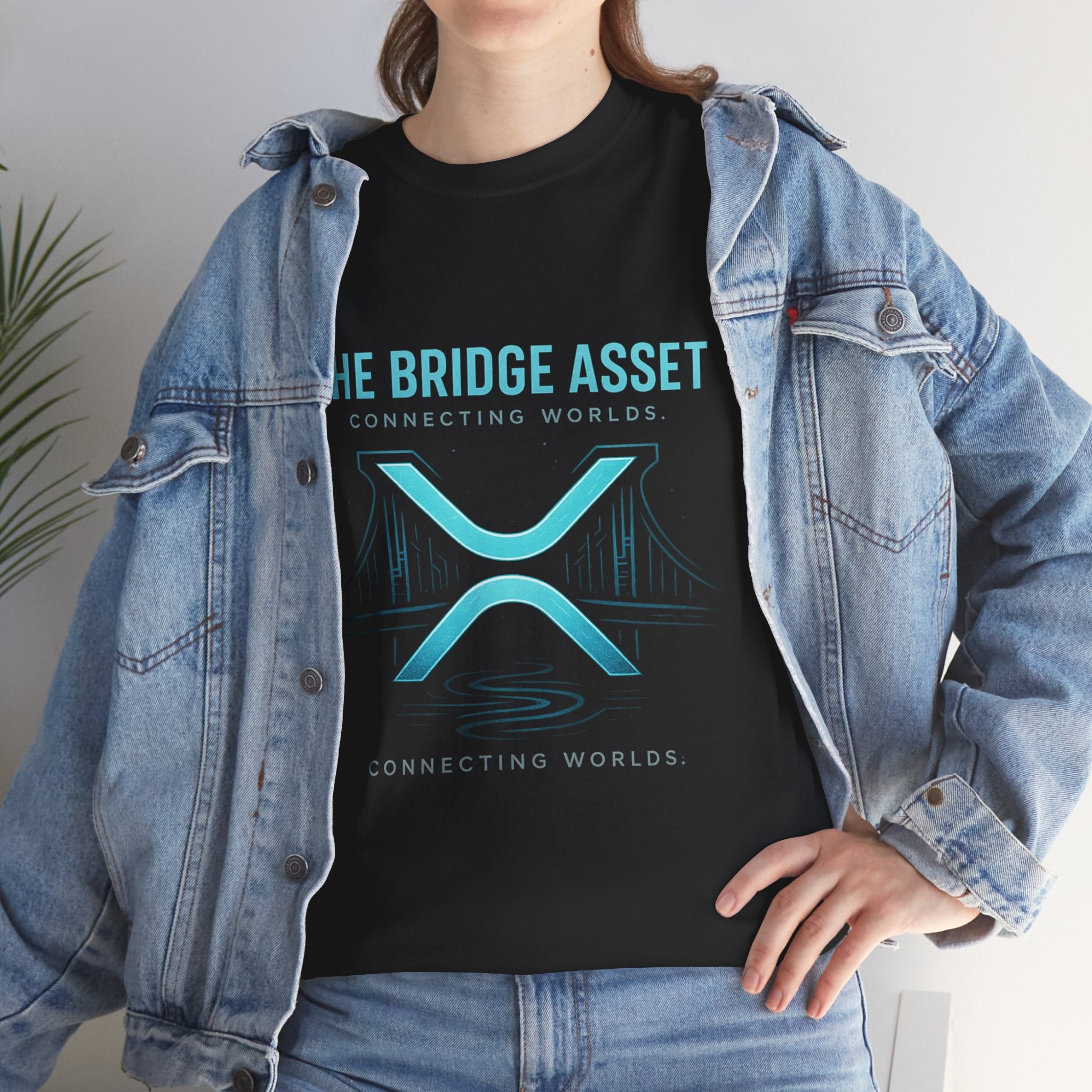 The Bridge Asset Tee – 'Connecting Worlds' Crypto Ripple X Logo T-Shirt