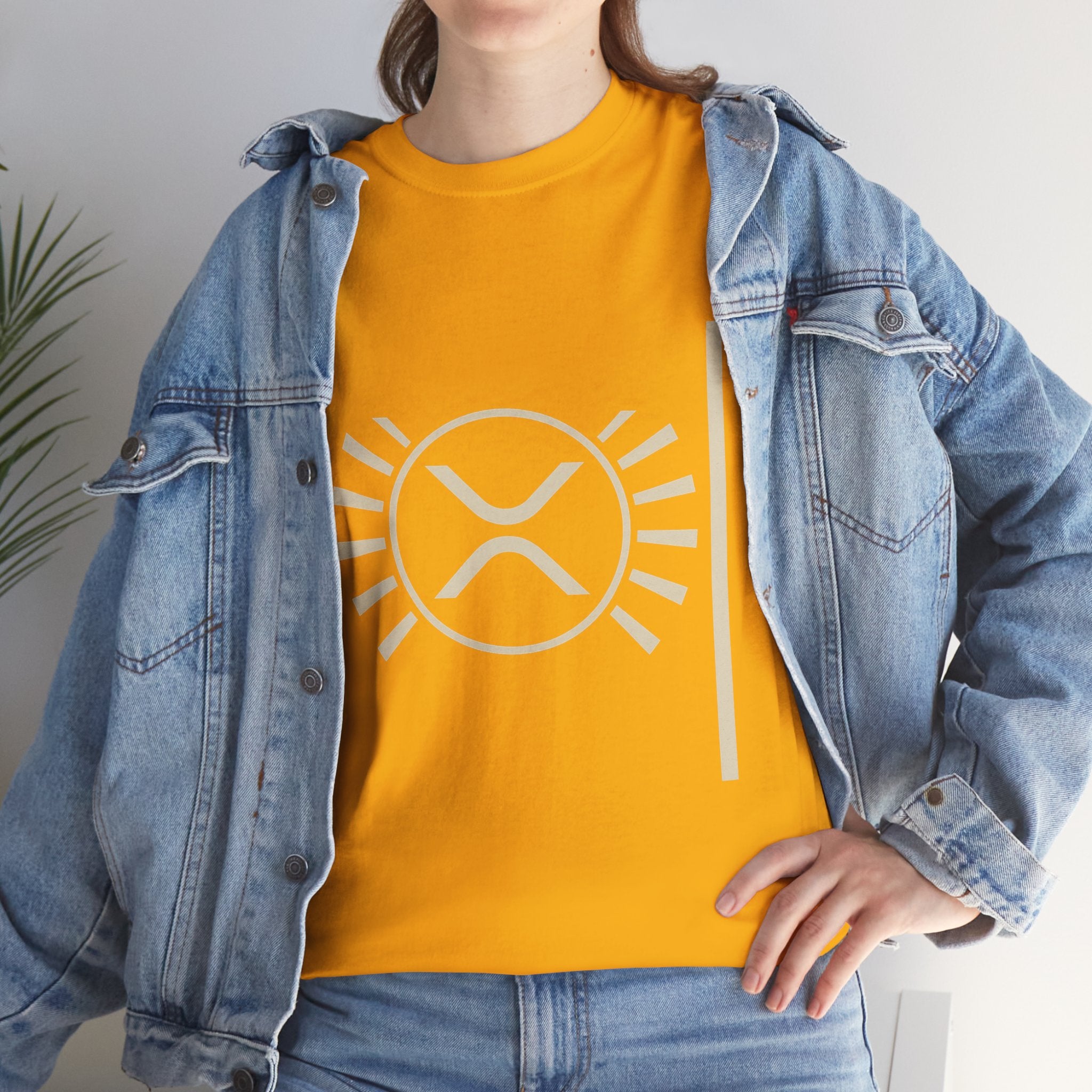 XRP Sun Logo T‑Shirt — Minimal Crypto Ripple Tee