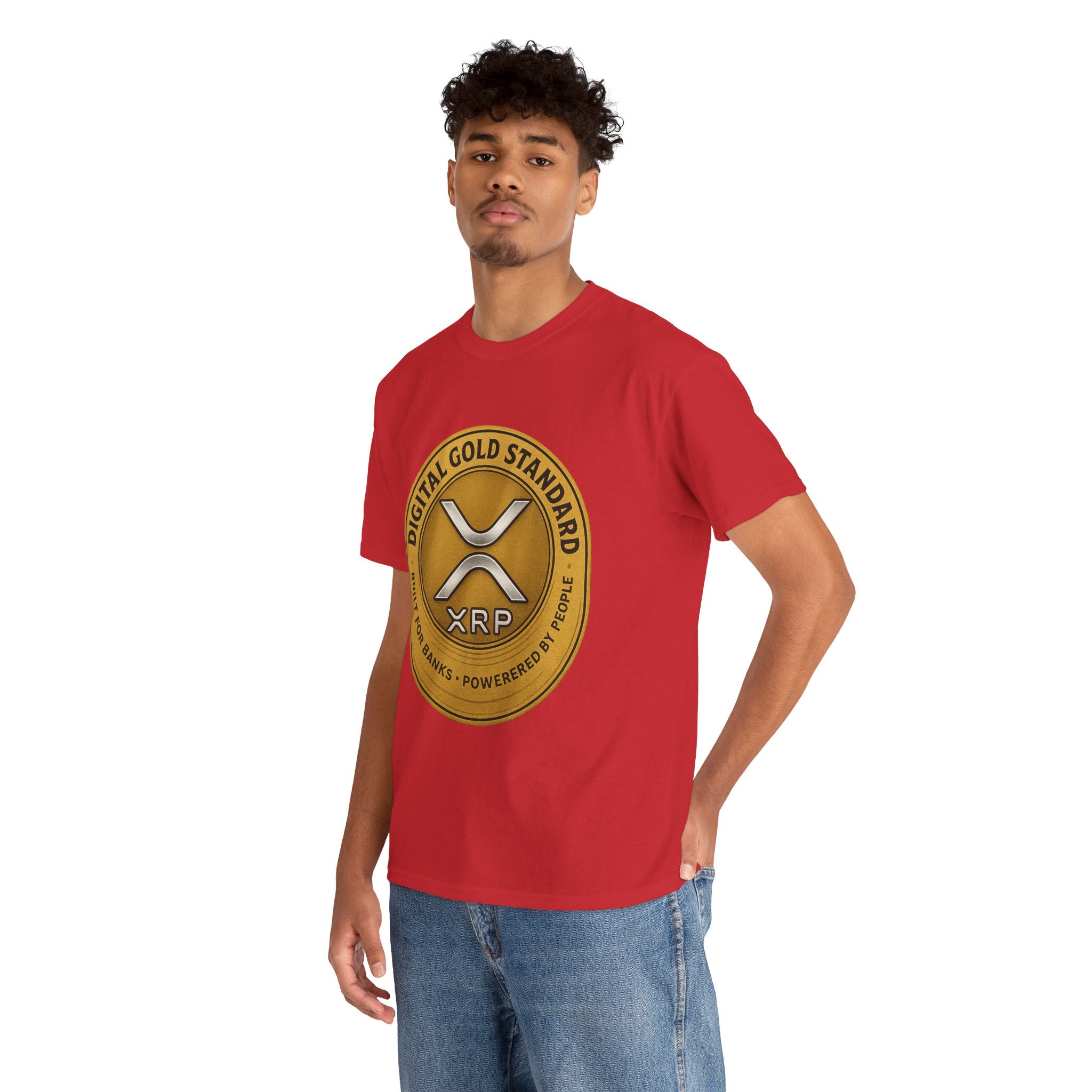 XRP Digital Gold Tee – Cryptocurrency Logo Shirt