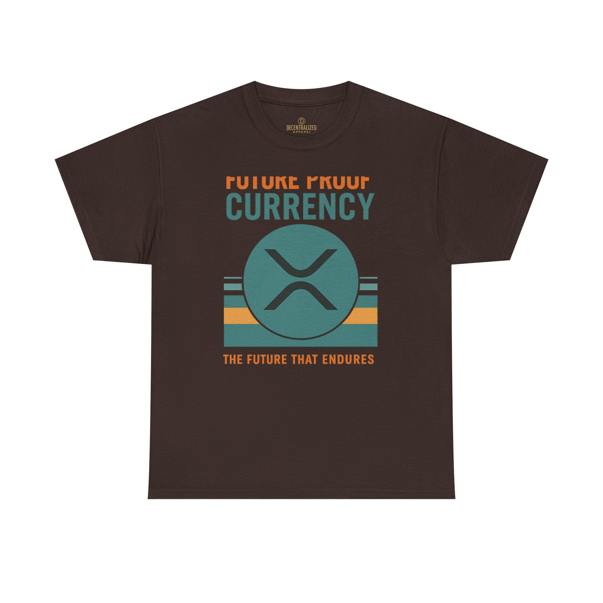 RIPPLE XRP 'Future Proof Currency' Graphic Tee — Crypto Retro Logo Shirt