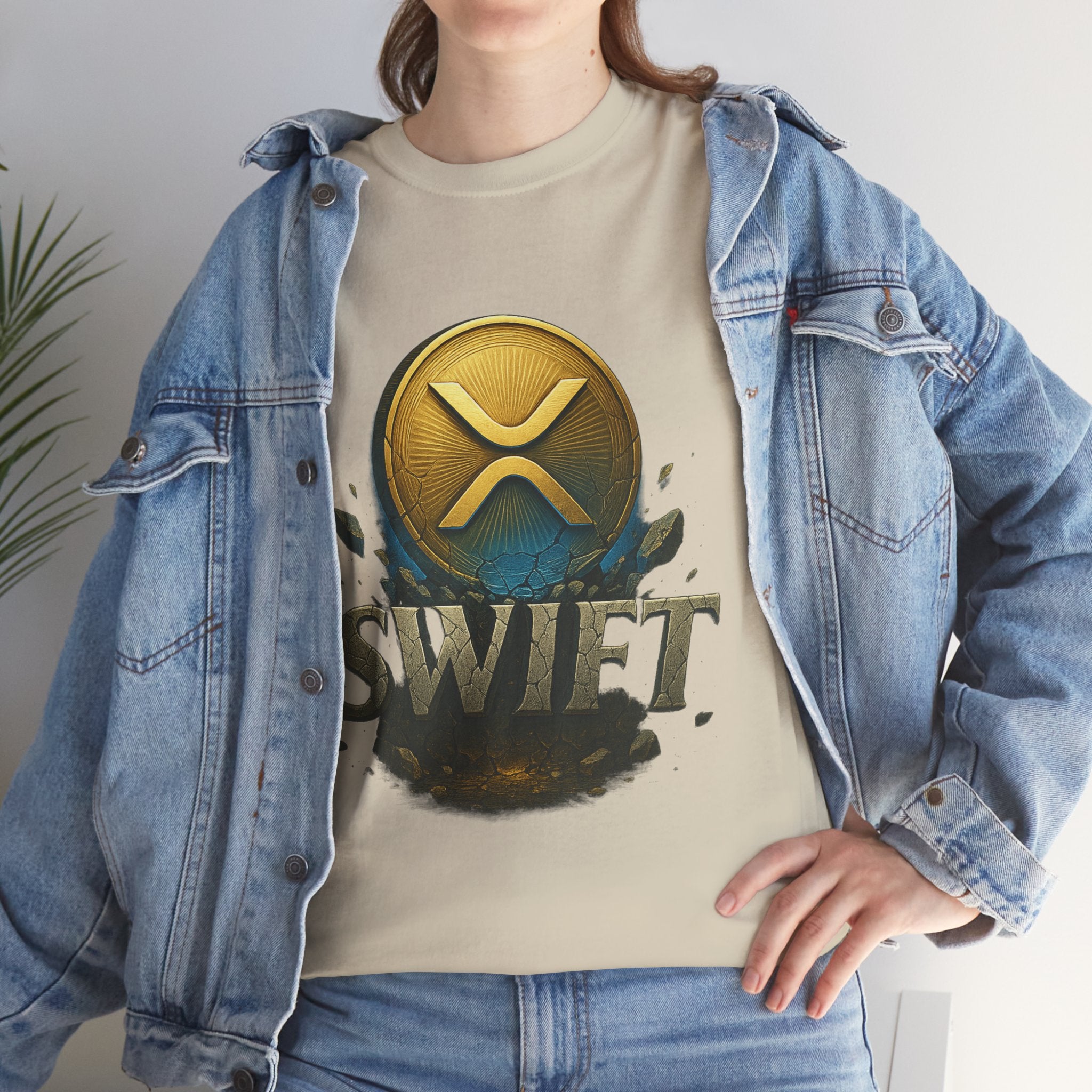 XRP Swift Cryptocurrency T‑Shirt — Ripple Coin Logo Graphic Tee