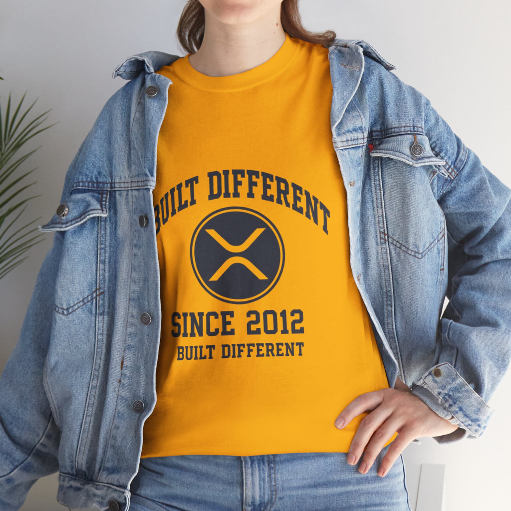 Built Different Since 2012 T-Shirt – Ripple XRP Logo Tee