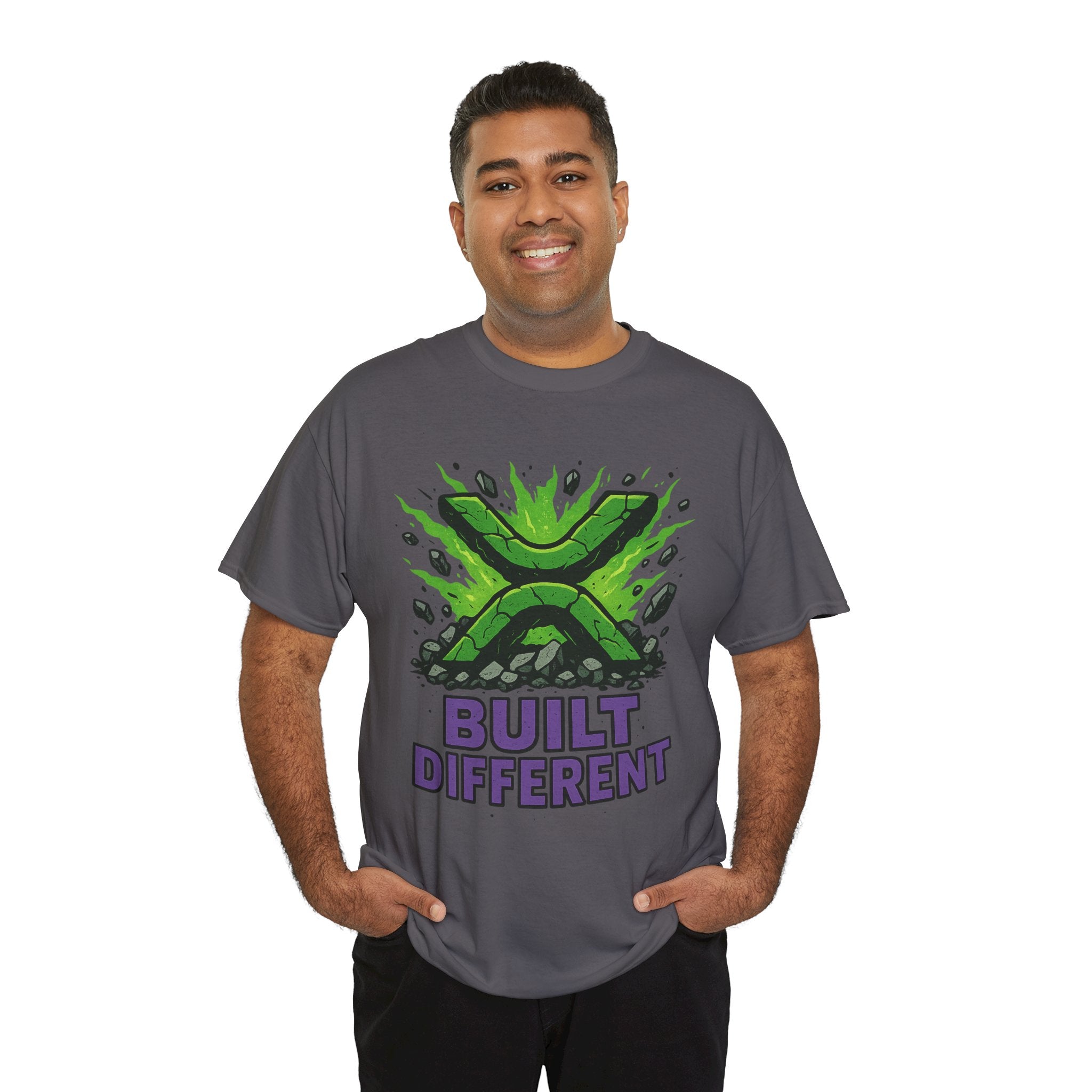 Built Different T-Shirt — Green Gamer Logo Tee