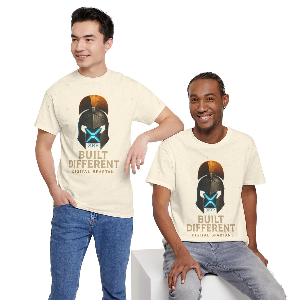 Built Different Spartan Tee — Digital Spartan XRP Crypto T-Shirt