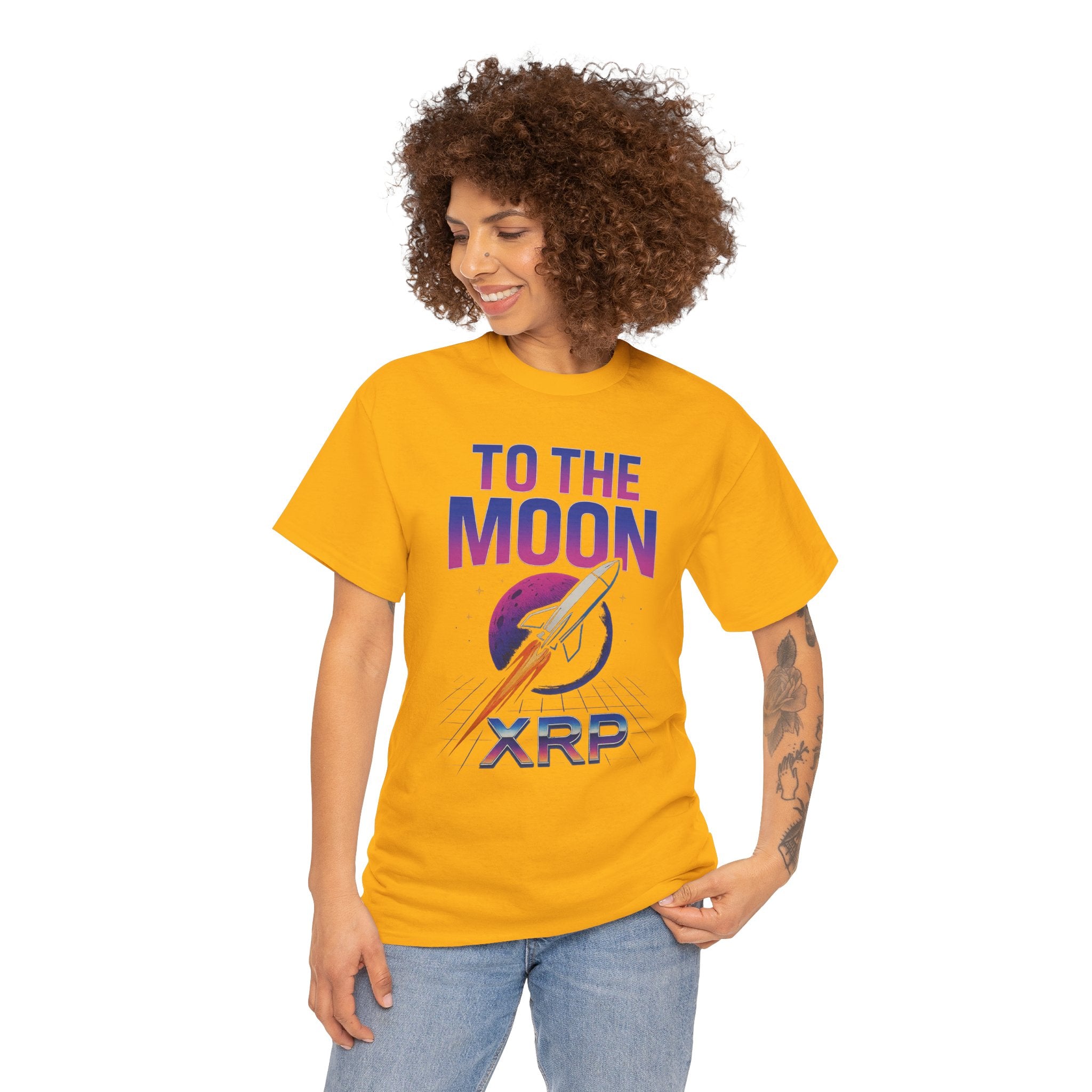 XRP 'To The Moon' T-Shirt — Crypto Investor Rocket Tee