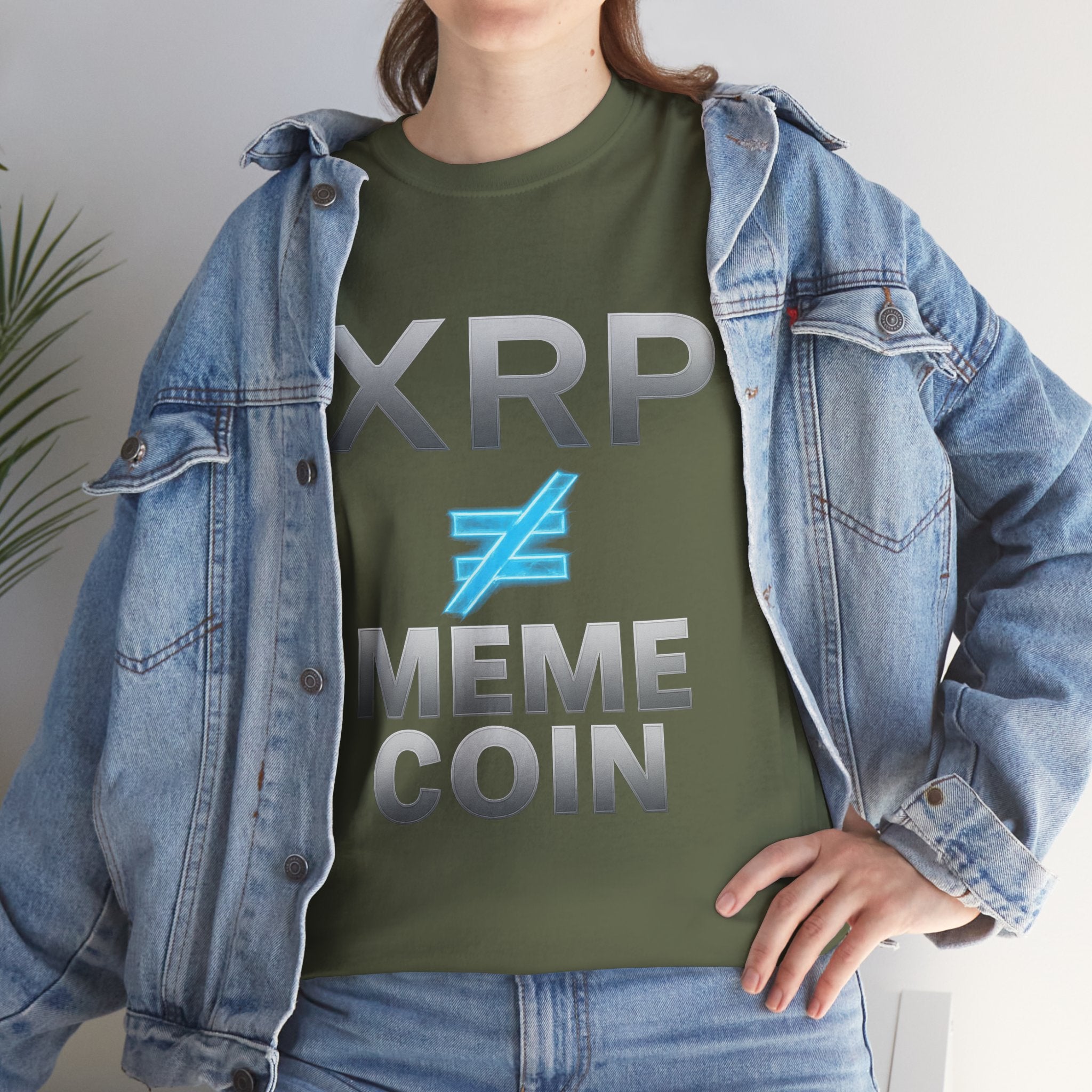 XRP ≠ Meme Coin T-Shirt — Crypto Investor Statement Tee