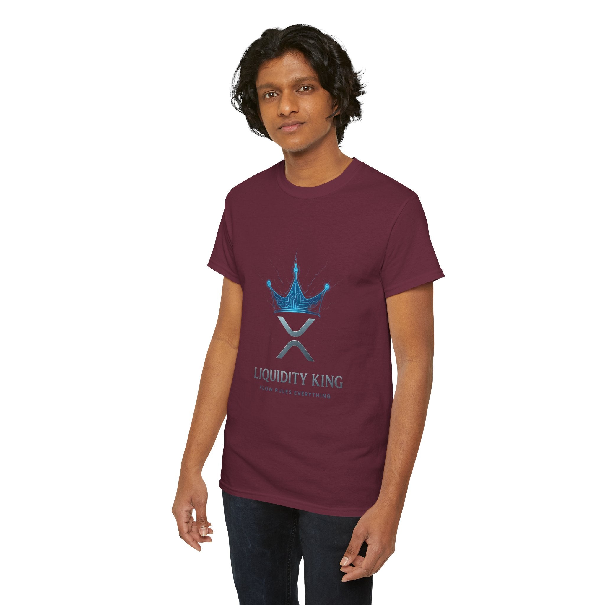 RIPPLE Liquidity King T-Shirt — Crypto XRP Crown Tee