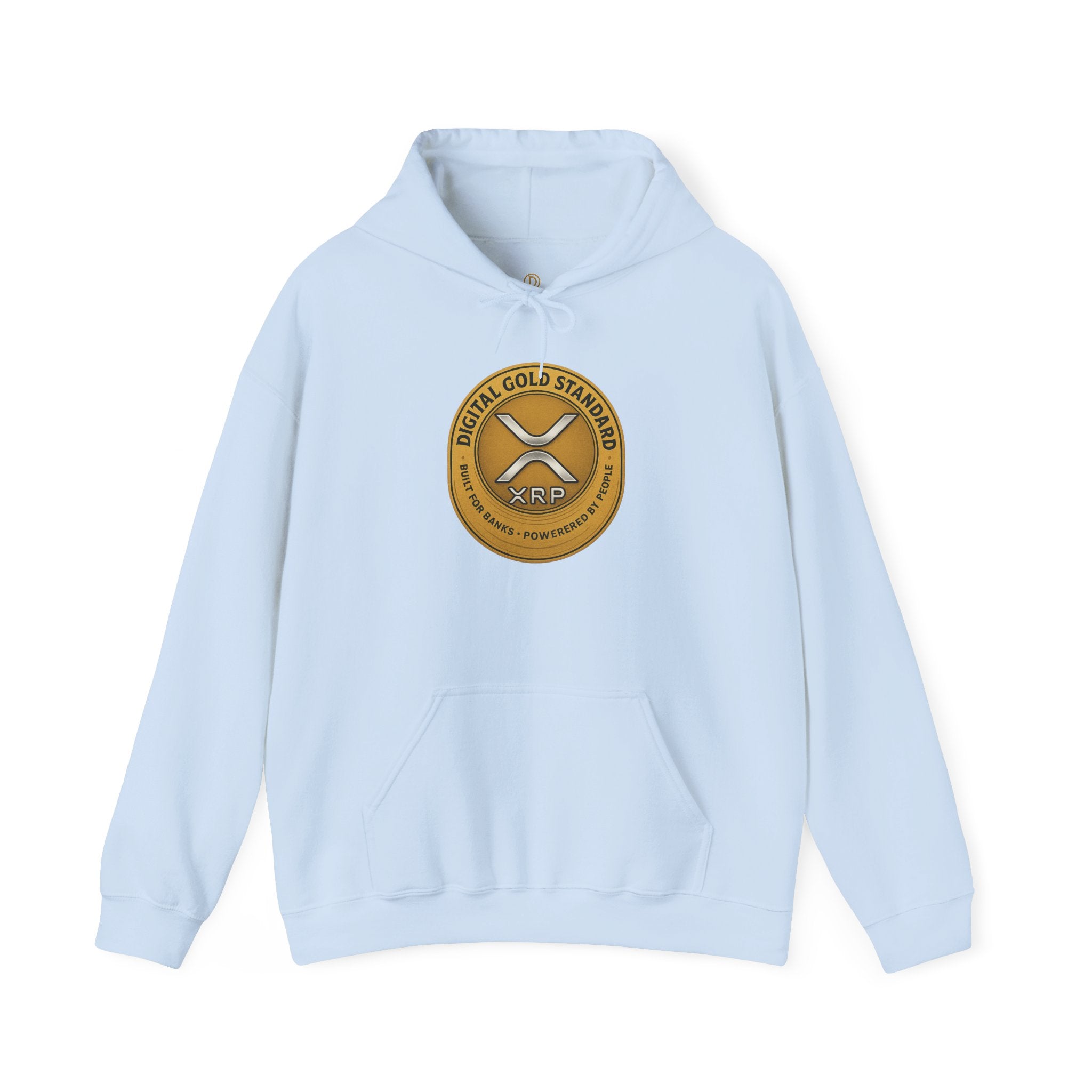 Crypto Coin Logo Hoodie — Digital Gold Standard XRP Emblem