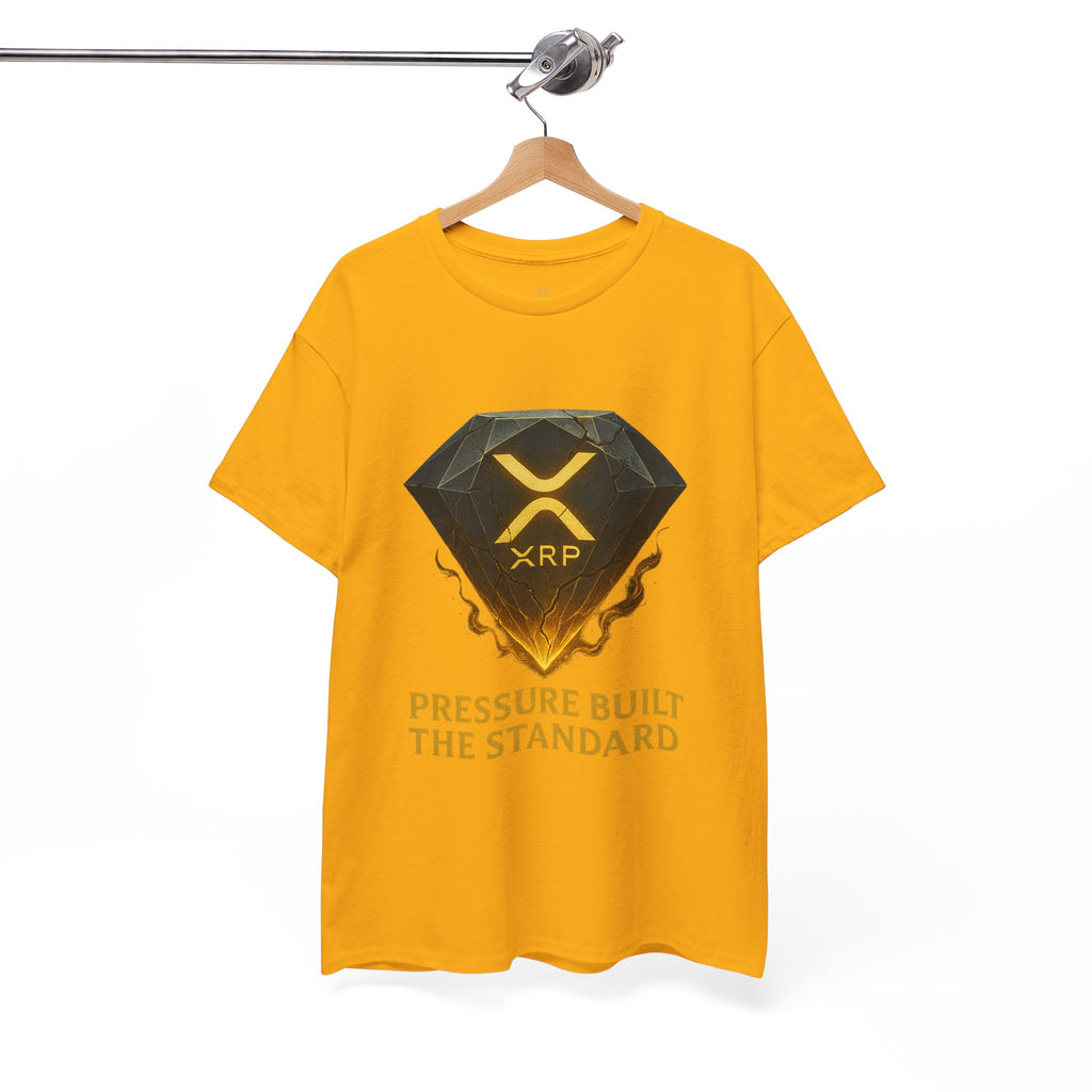 XRP Diamond Tee — "Pressure Built The Standard" Crypto Graphic T‑Shirt