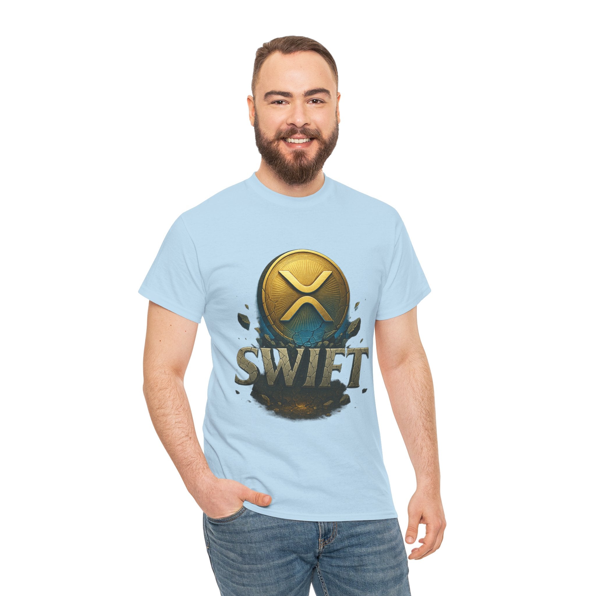 XRP Swift Cryptocurrency T‑Shirt — Ripple Coin Logo Graphic Tee
