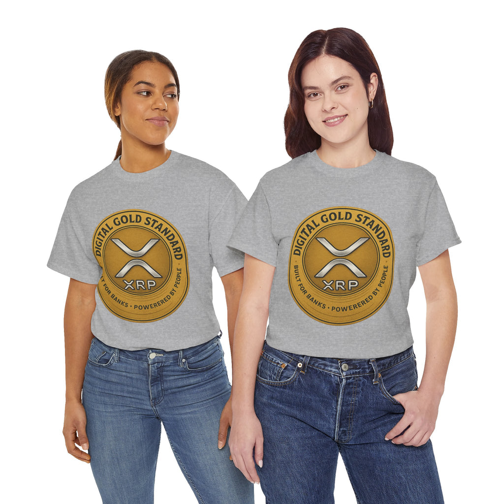 XRP Digital Gold Tee – Cryptocurrency Logo Shirt