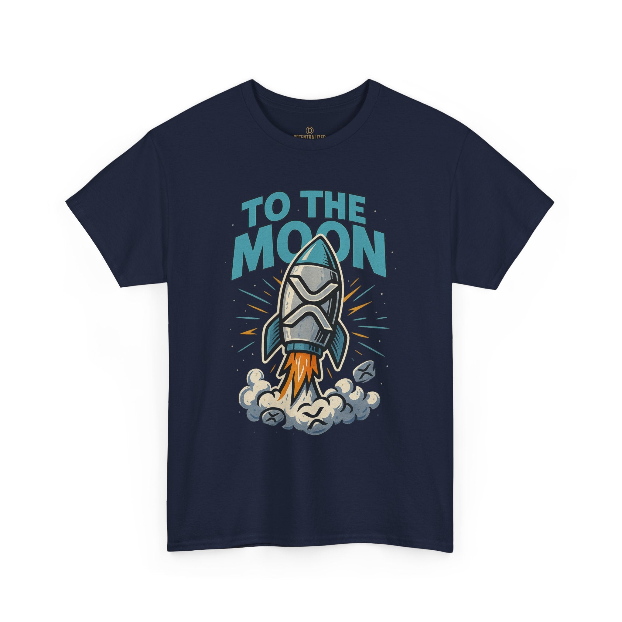 To The Moon Rocket T-Shirt — Space Graphic Tee for Crypto & Space Enthusiasts