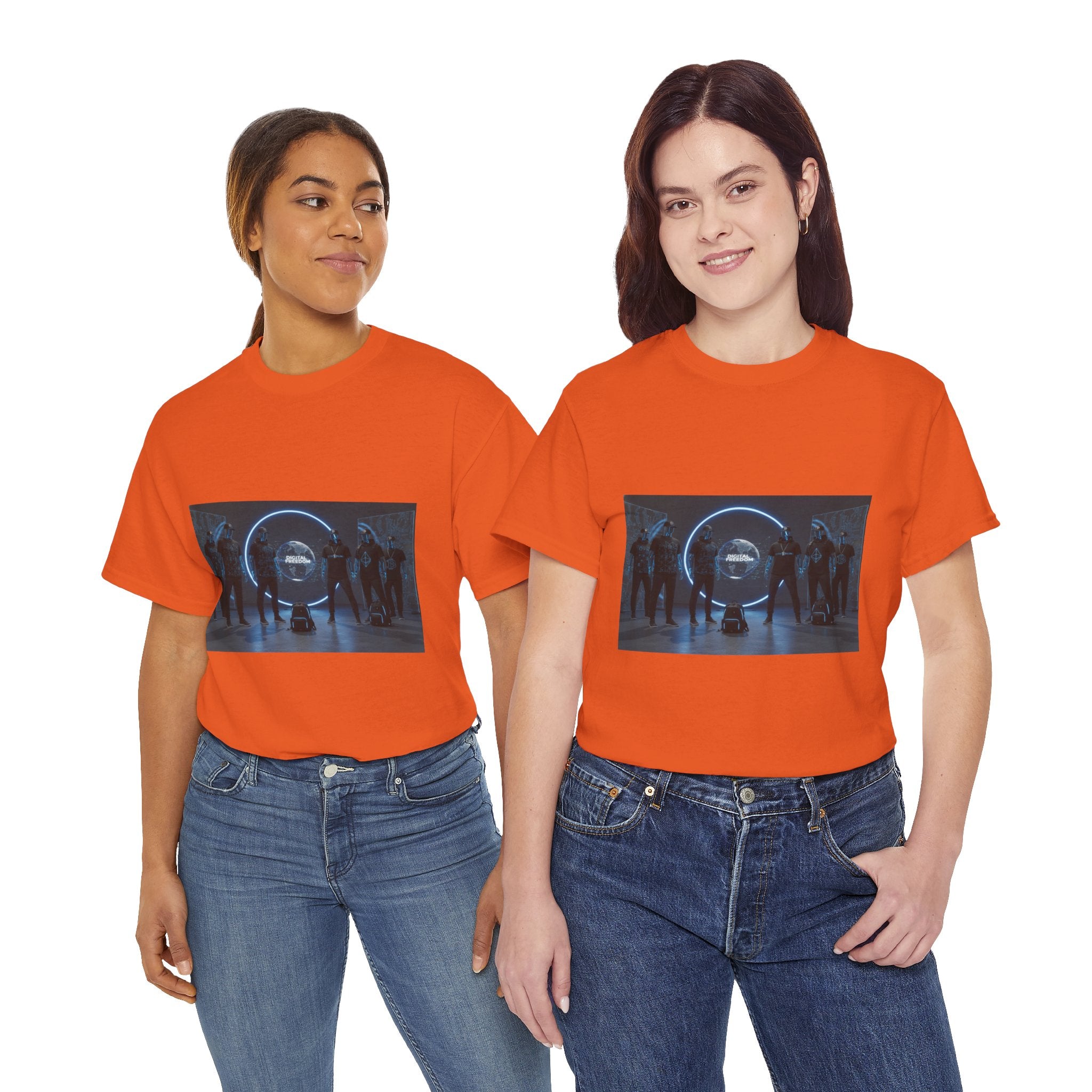 Sci‑Fi Portal Graphic Tee — Futuristic Neon Crew T-Shirt