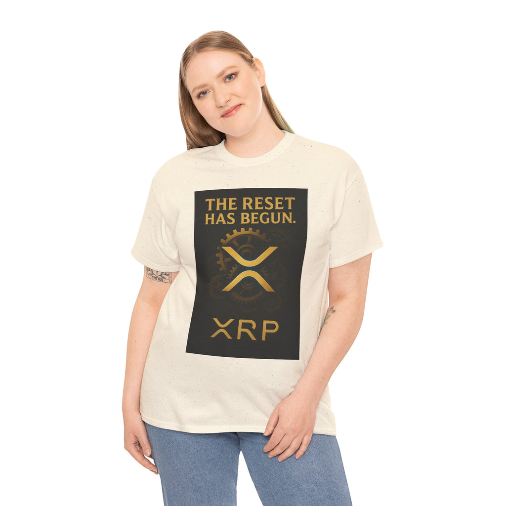 XRP Crypto Tee — "The Reset Has Begun" Bitcoin Alternative Shirt