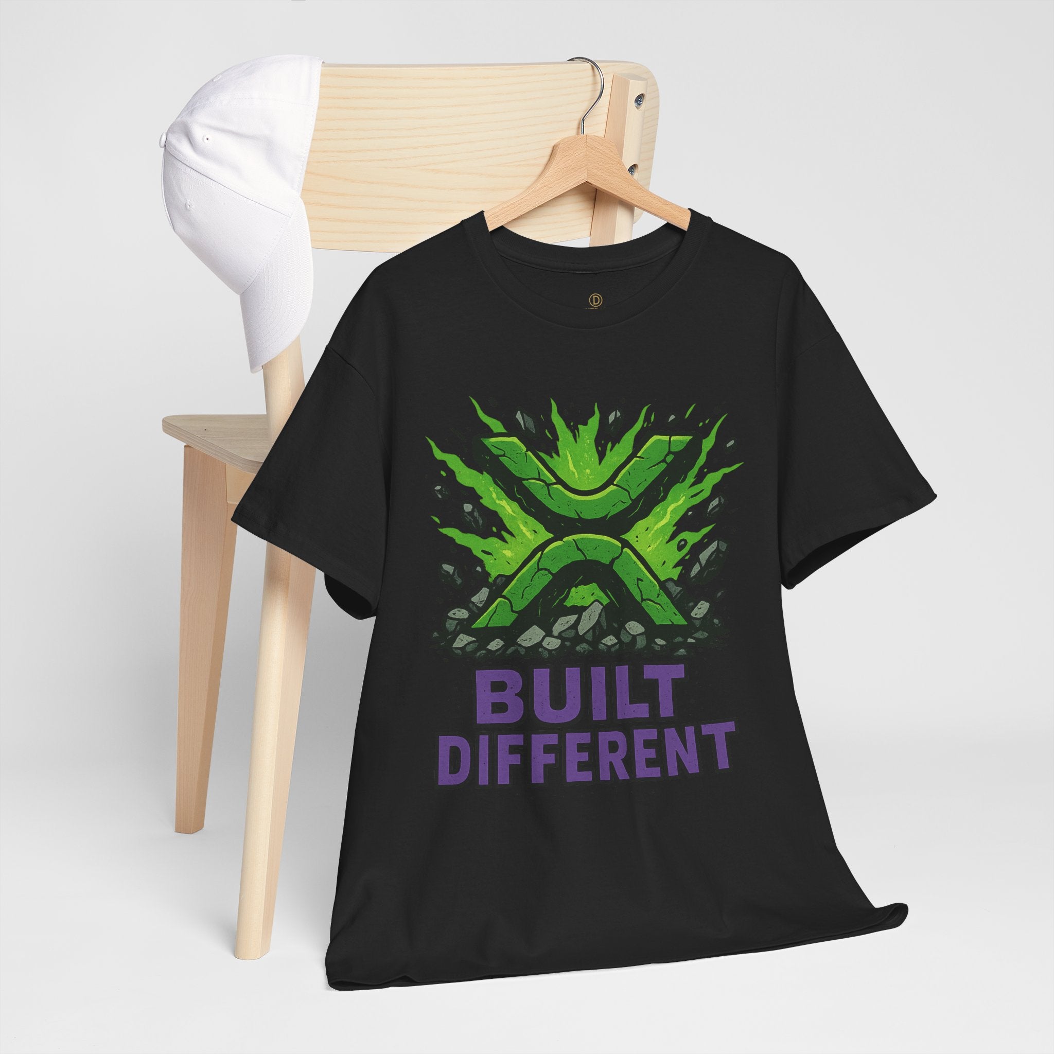 Built Different T-Shirt — Green Gamer Logo Tee