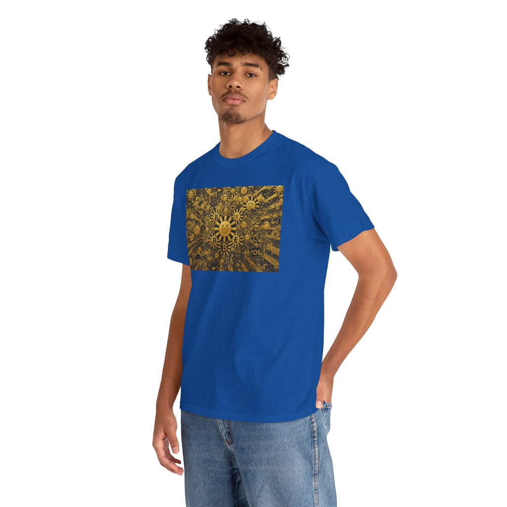 Sunflower Burst T‑Shirt — Golden Sunflower Pattern Tee