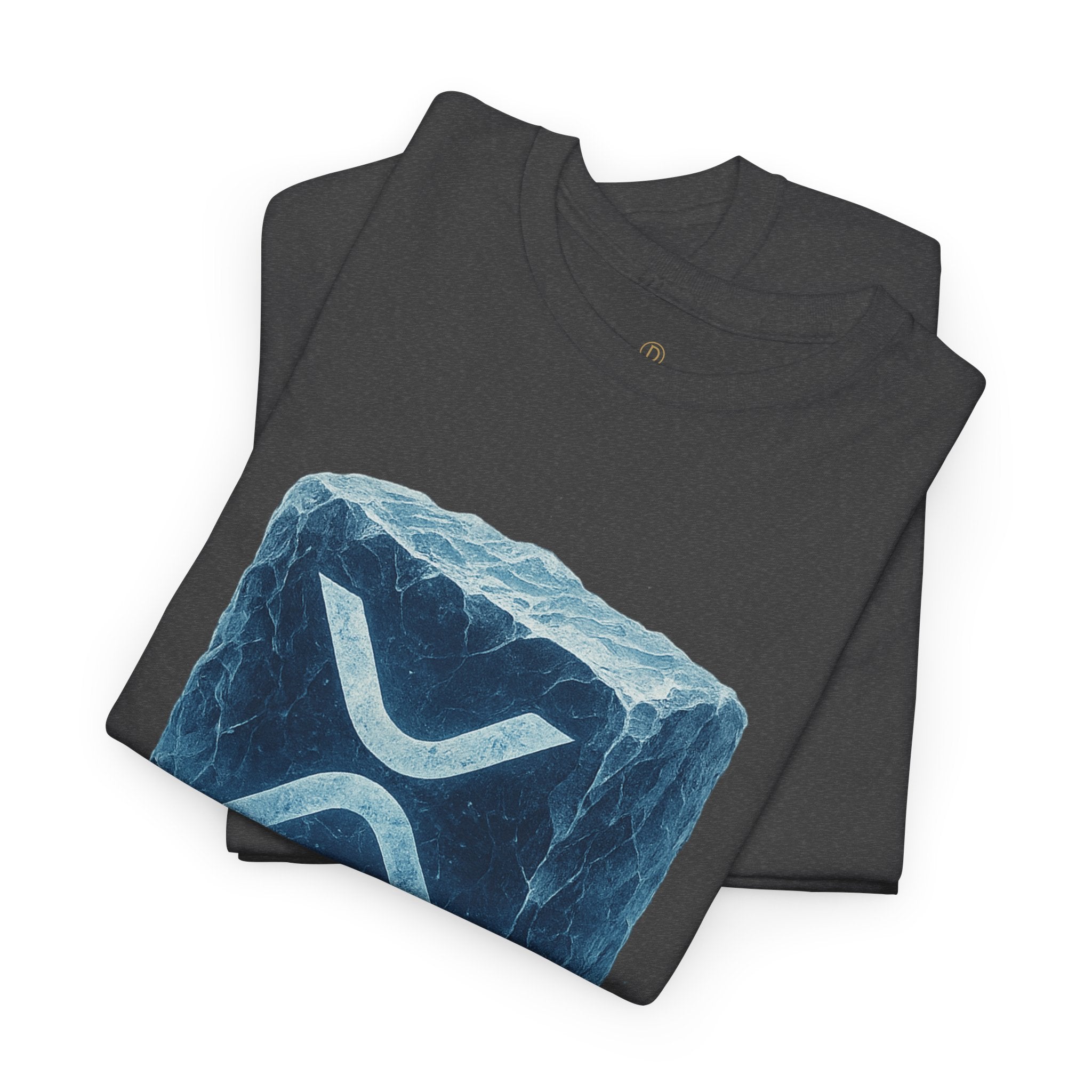 Cold Flow Ripple Logo T‑Shirt — 'Cold Flow: Built Different' Ice Cube Design