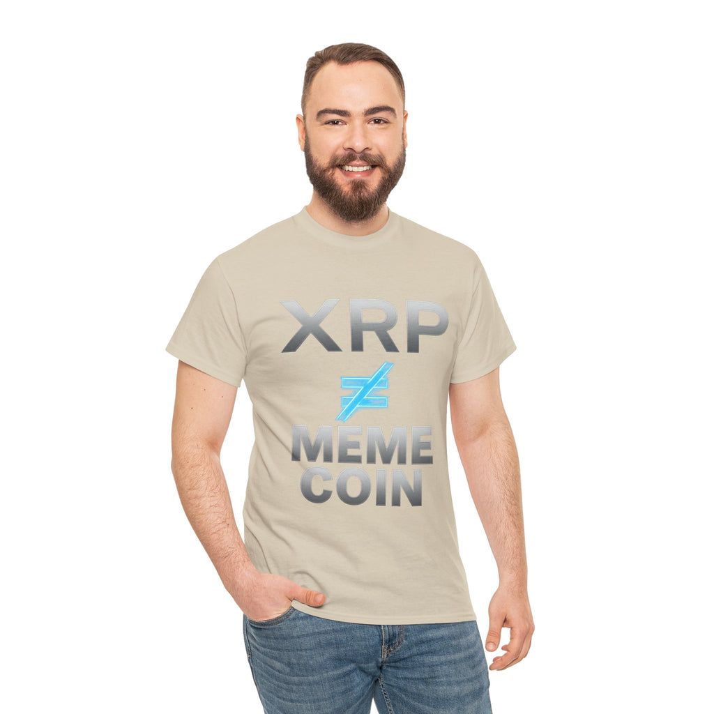 XRP ≠ Meme Coin T-Shirt — Crypto Investor Statement Tee