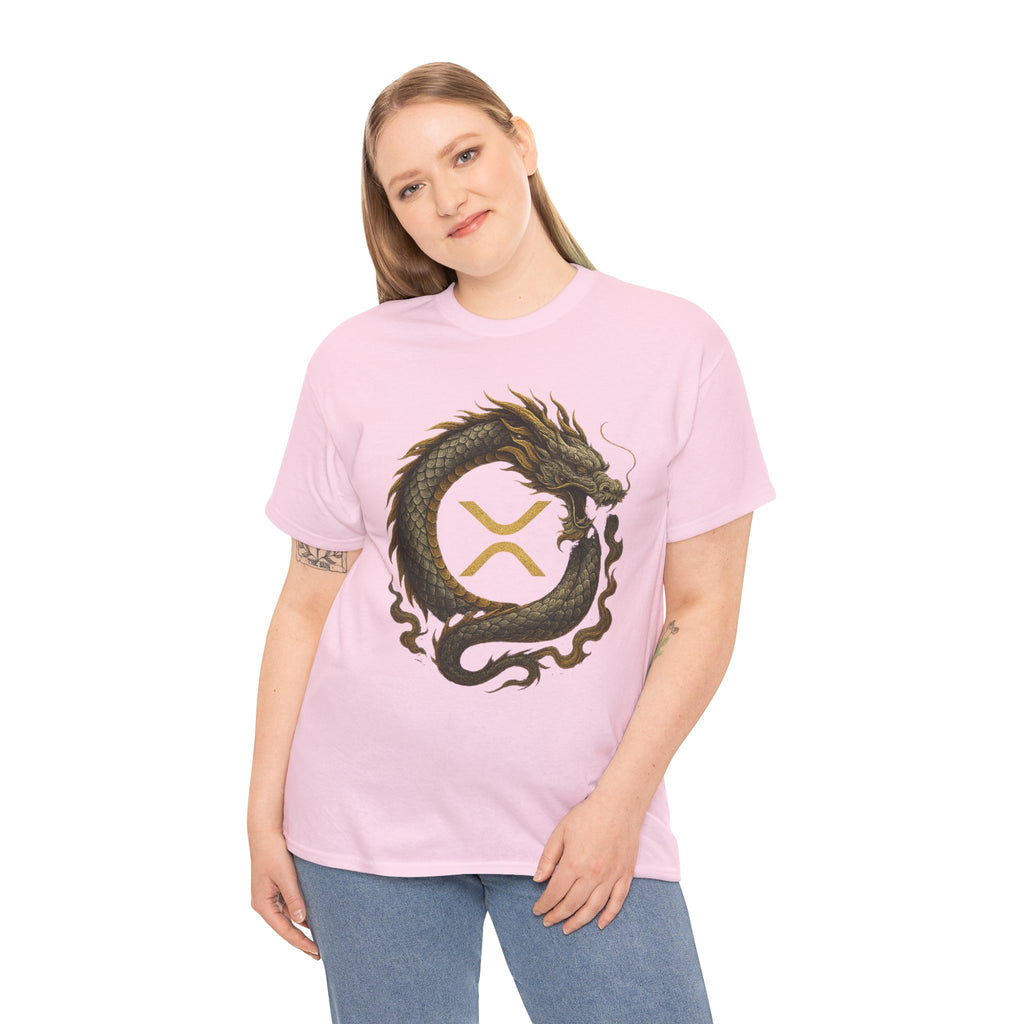 Dragon XRP Logo T-Shirt — Crypto XRP Circle Dragon Graphic Tee