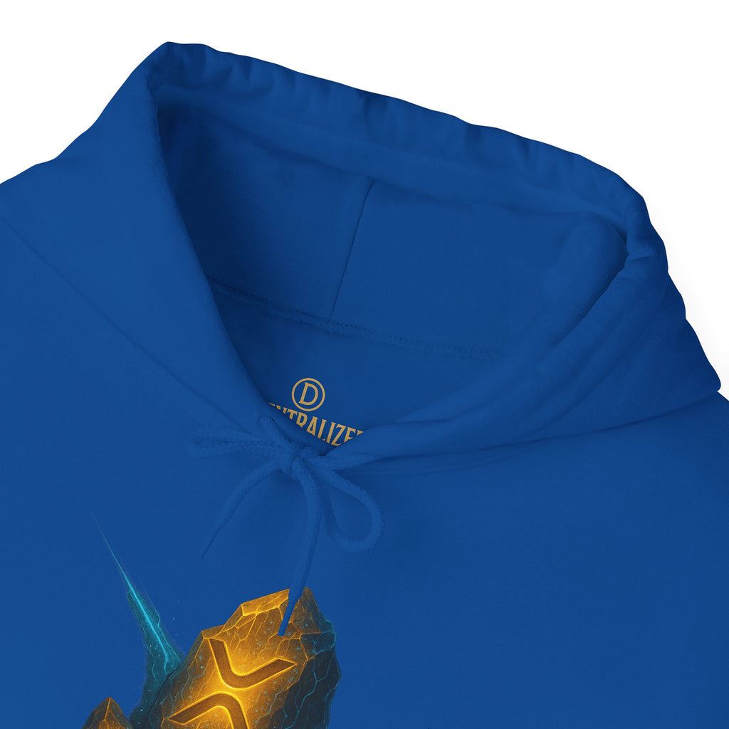Rune Stone Hoodie — Glowing Mystic Rock Graphic Hooded Sweatshirt