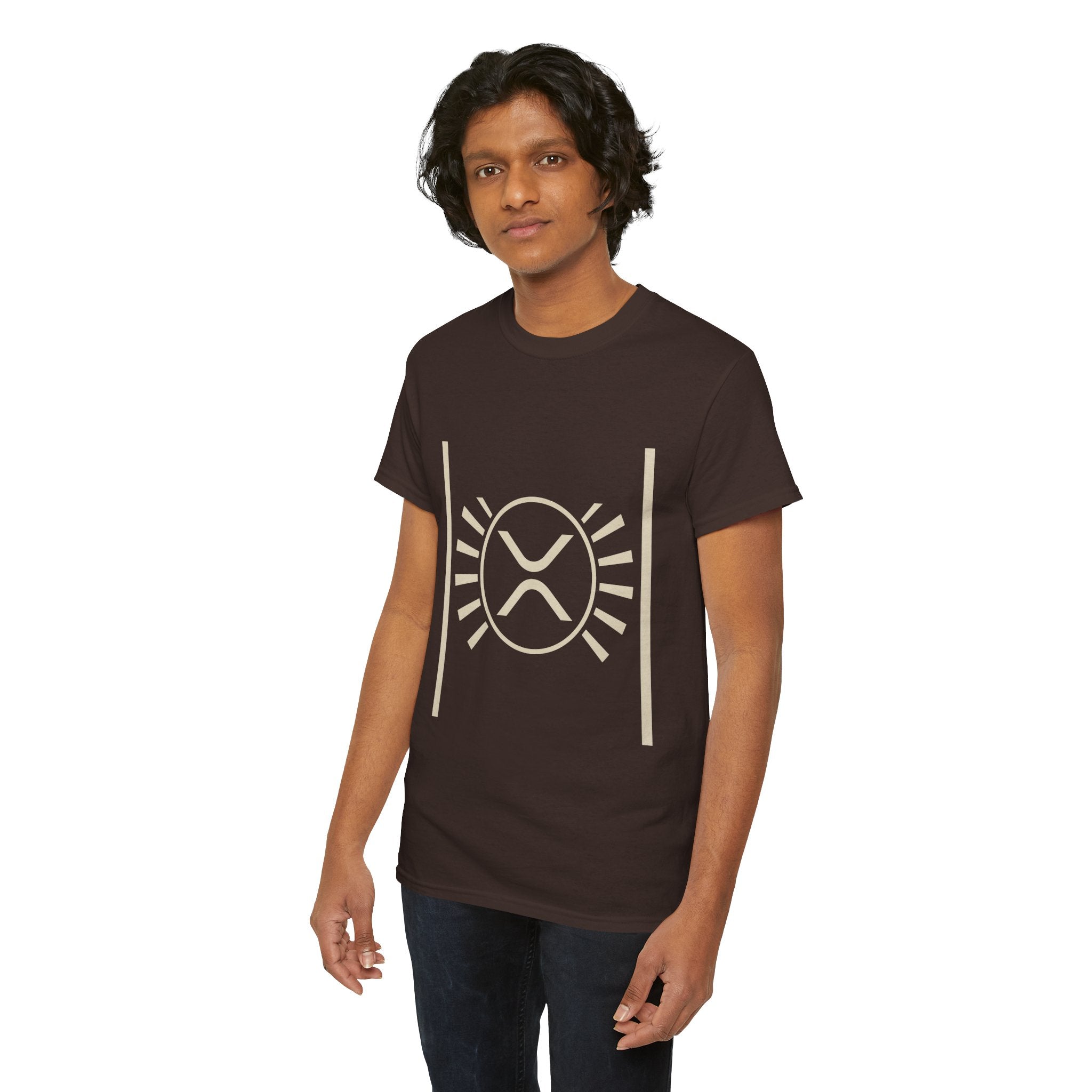 XRP Sun Logo T‑Shirt — Minimal Crypto Ripple Tee