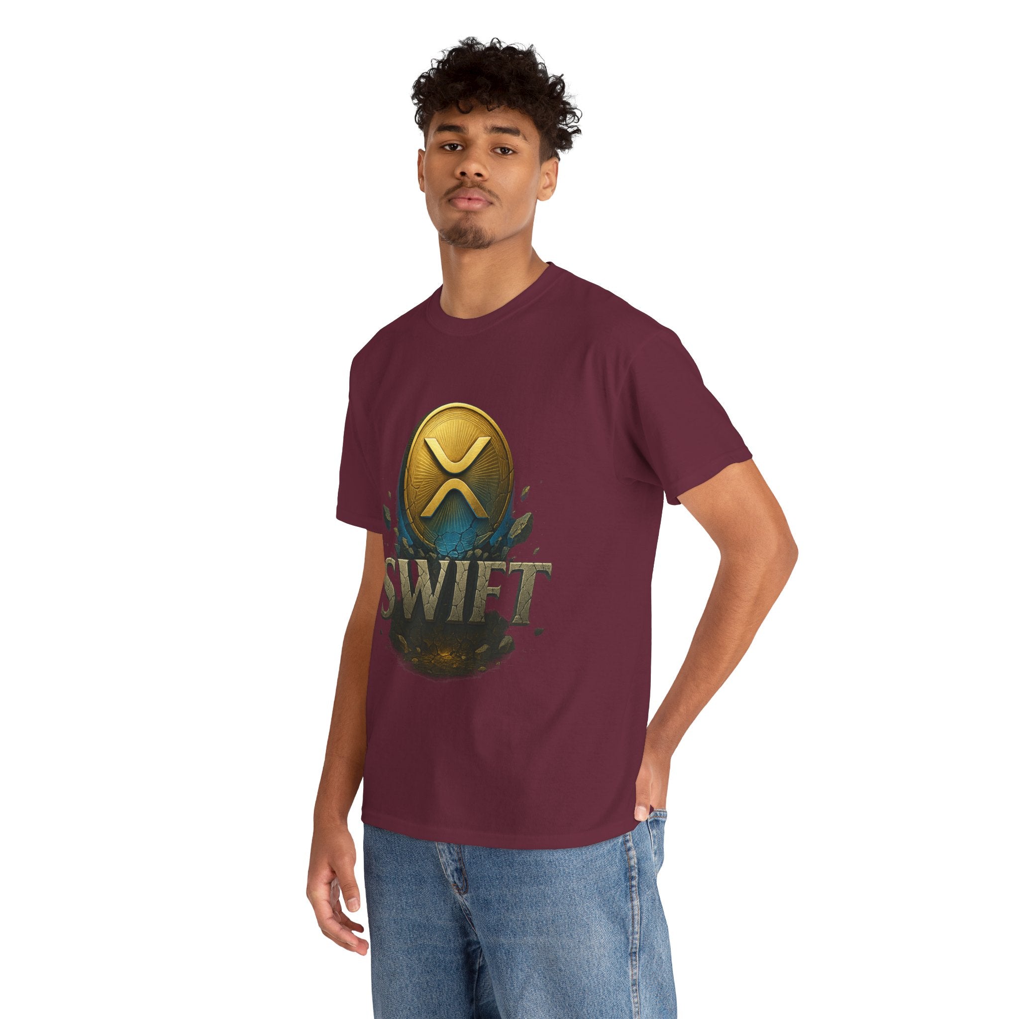 XRP Swift Cryptocurrency T‑Shirt — Ripple Coin Logo Graphic Tee