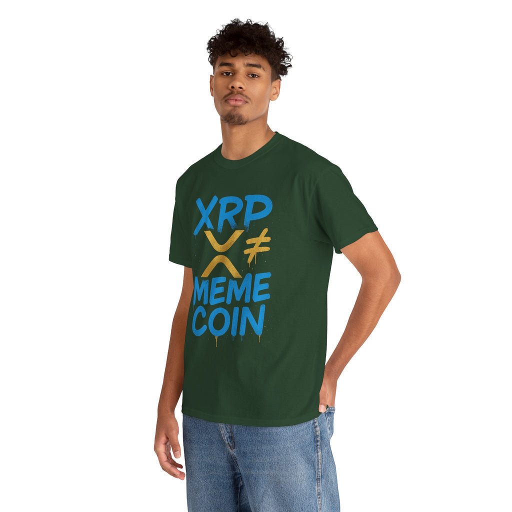 XRP ≠ Meme Coin T‑Shirt — Crypto Advocate Graphic Tee