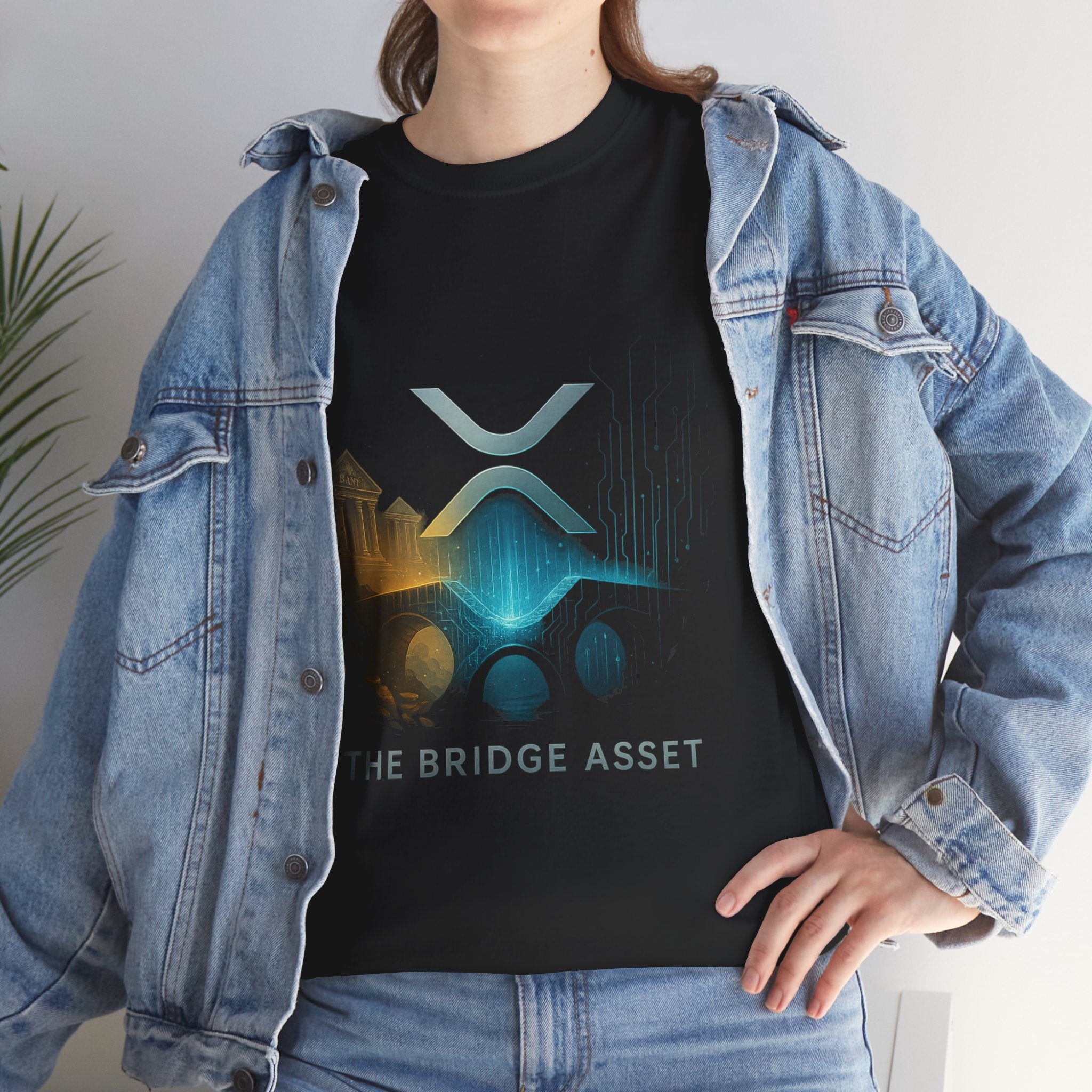 Ripple XRP Crypto Tee — 'The Bridge Asset' Logo T-Shirt
