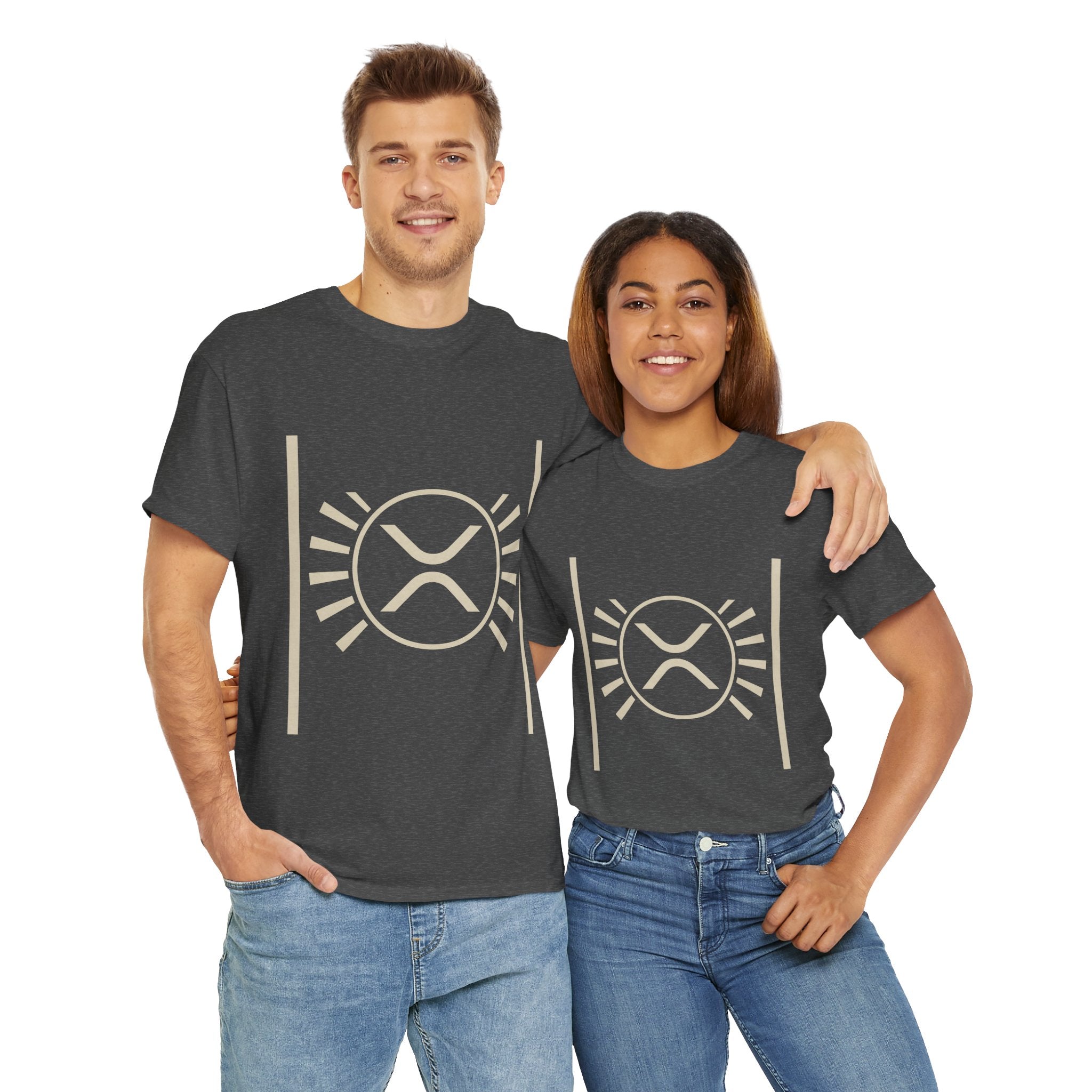 XRP Sun Logo T‑Shirt — Minimal Crypto Ripple Tee