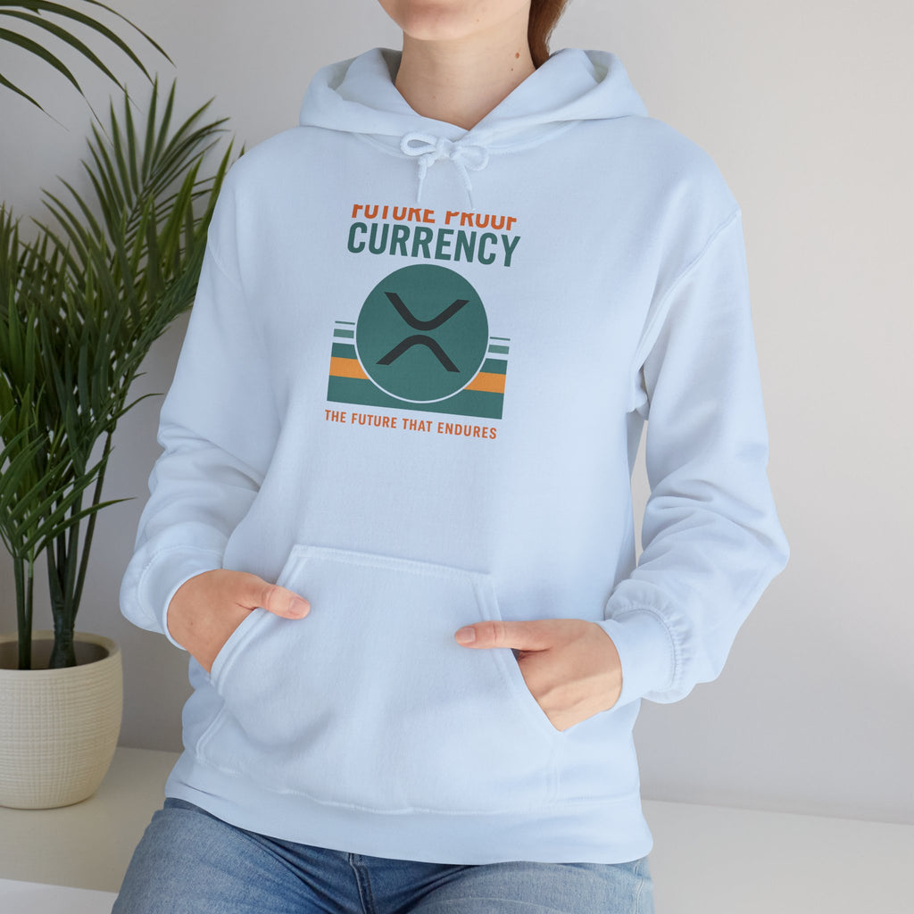 Ripple Crypto Hoodie – “Future Proof Currency” Retro Logo Sweatshirt