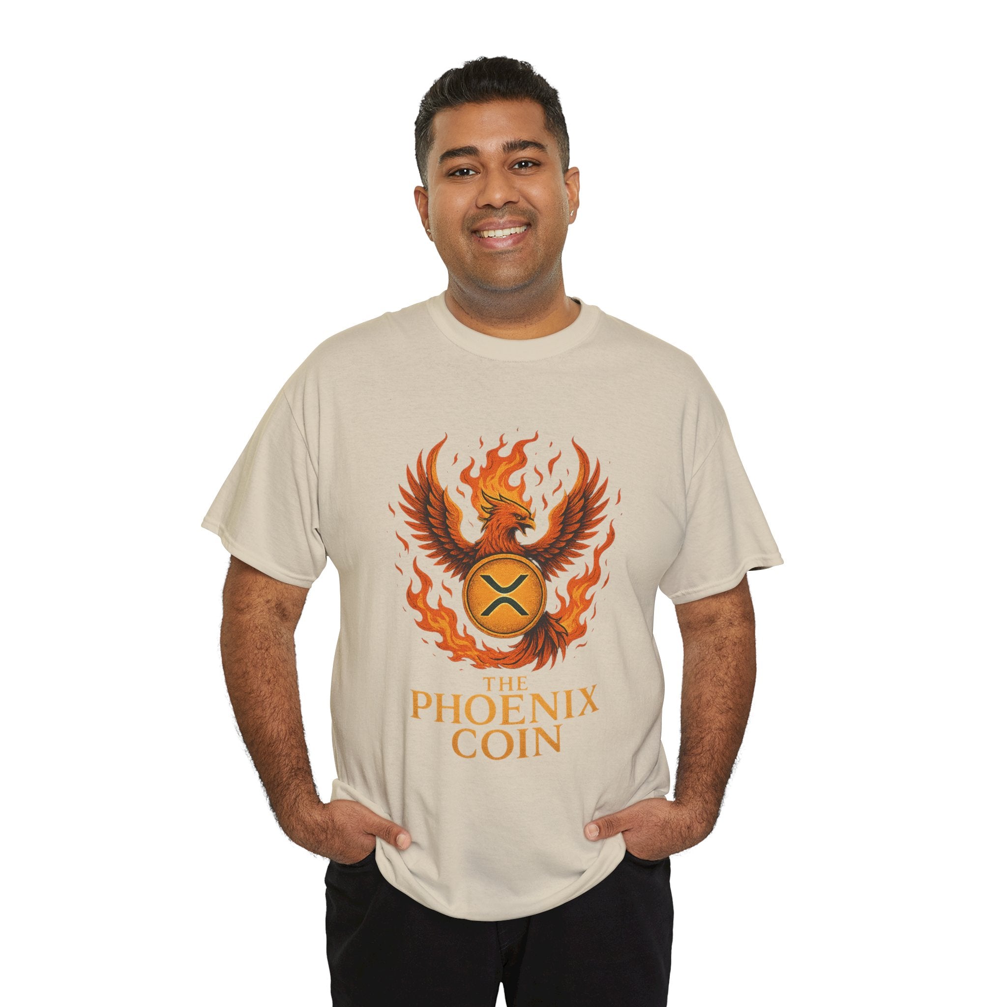 Phoenix Coin T‑Shirt — Fiery Phoenix Crypto Logo Tee
