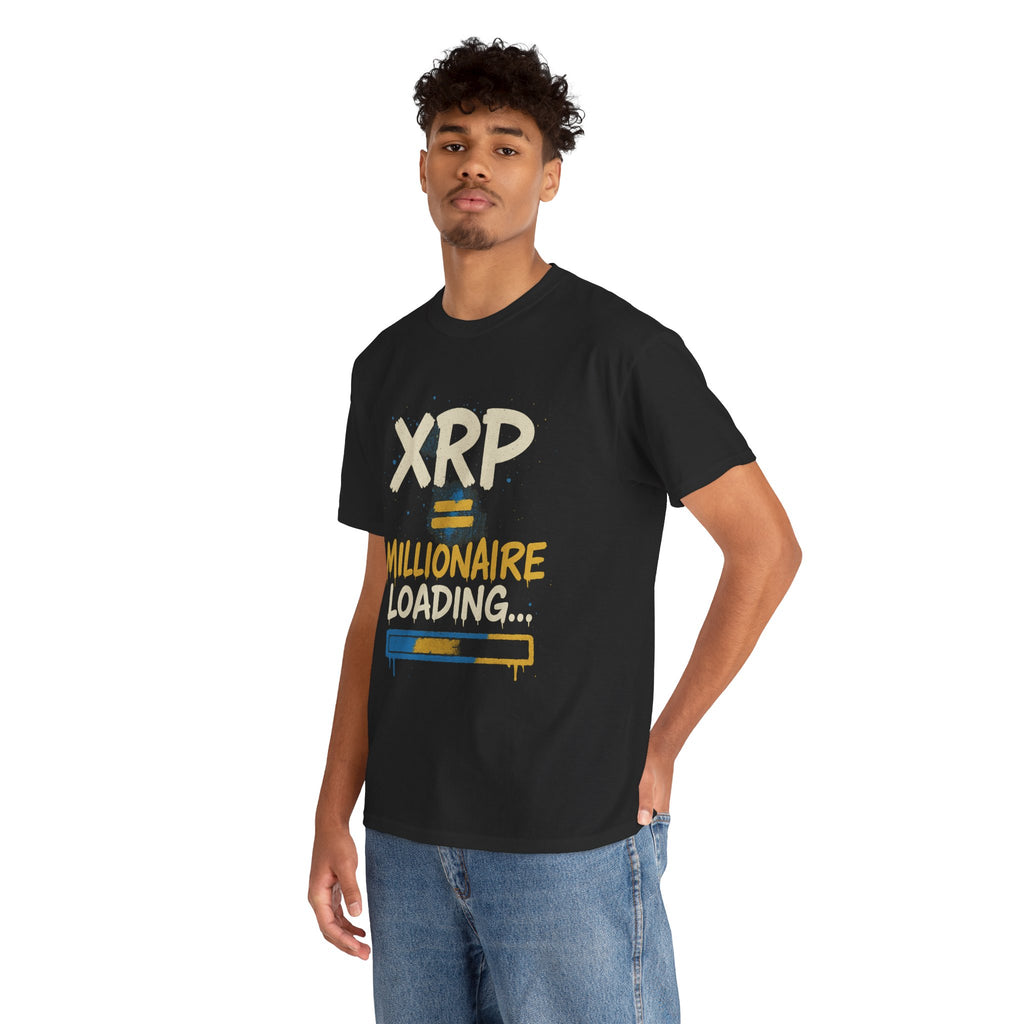 XRP Millionaire Loading T-Shirt — Crypto Investor Progress Tee